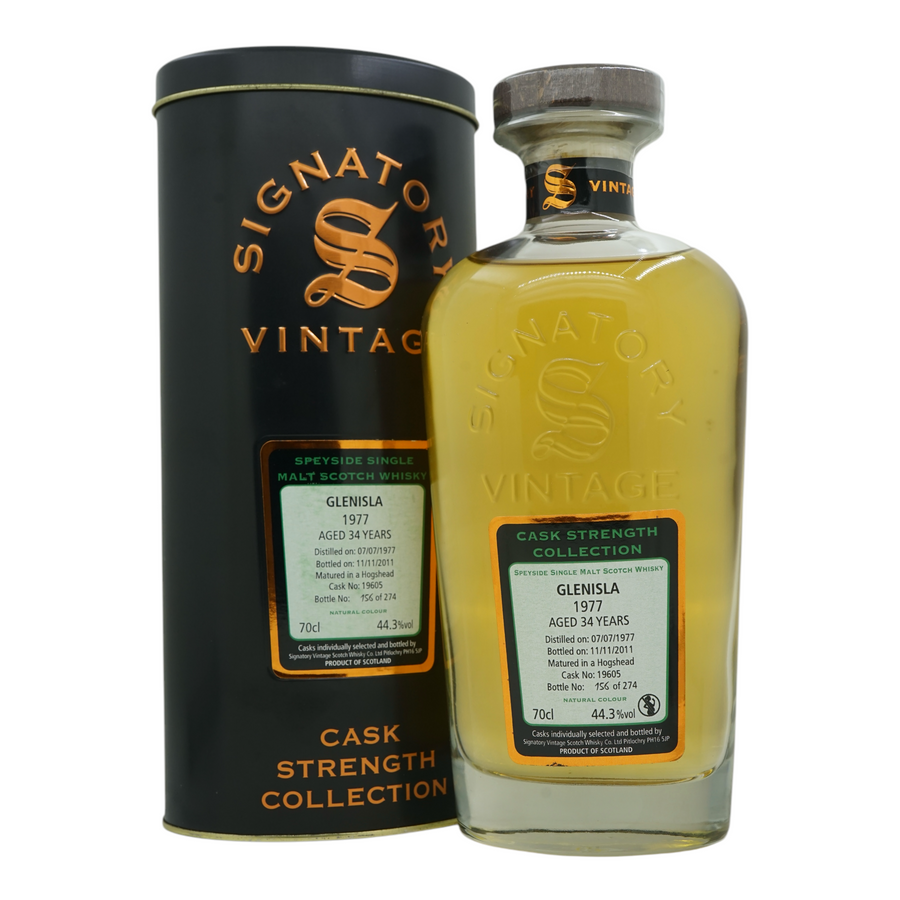 Glenisla 1977/2011 34 Year Old Cask Strength Collection Signatory Vintage #19605