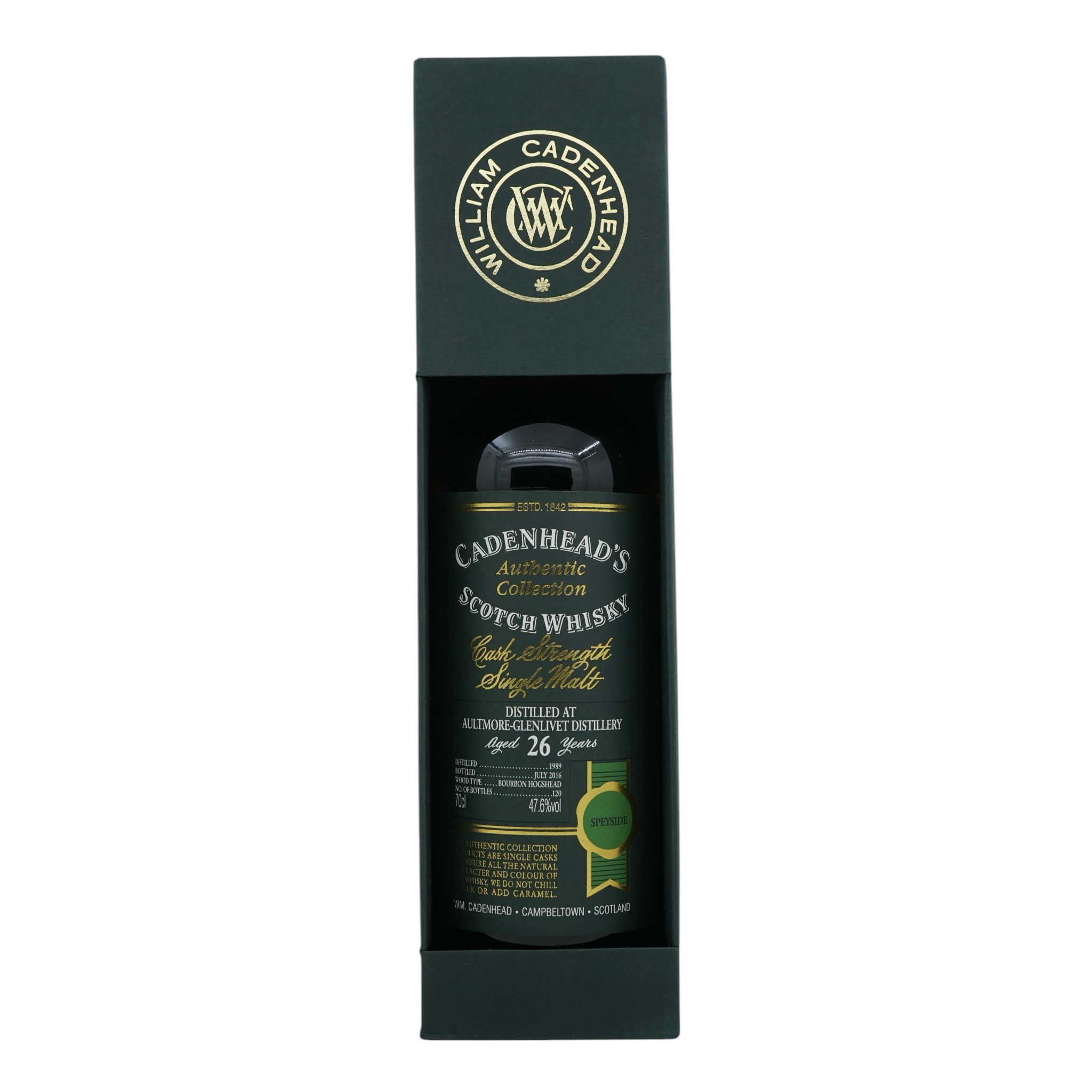 Aultmore 1989/2016 26 Year Old Authentic Collection Cadenhead's 47.6%