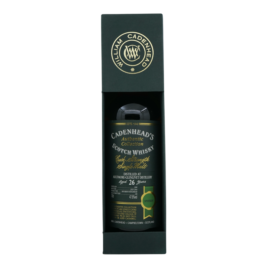 Aultmore 1989/2016 26 Year Old Authentic Collection Cadenhead's 47.6%