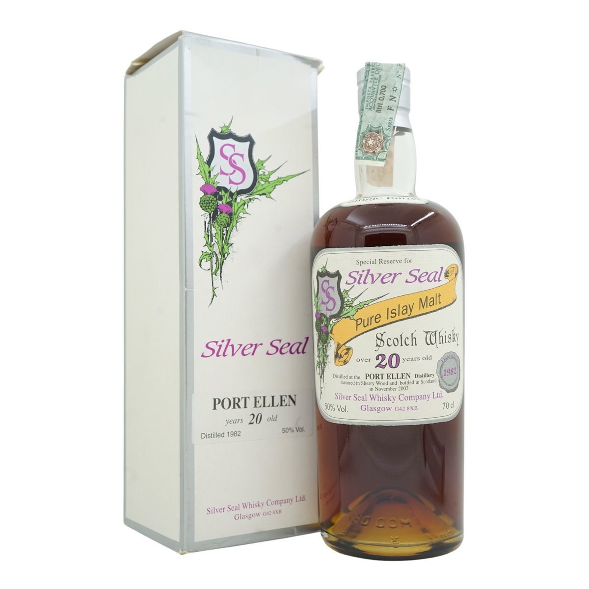 【空瓶】Silver Seal Port Ellen 20年 空瓶】Silver Seal Port Ellen 20年 飲料・酒 ポートエレン空瓶