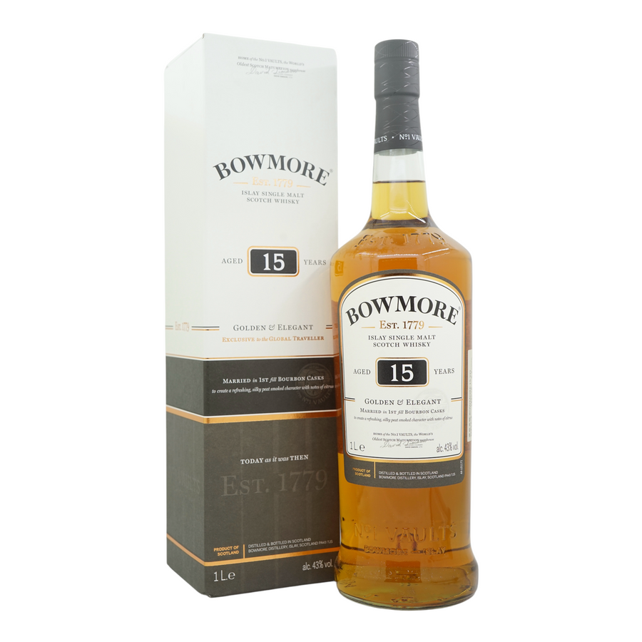 Bowmore 15 Year Old Golden&Elegant 1L