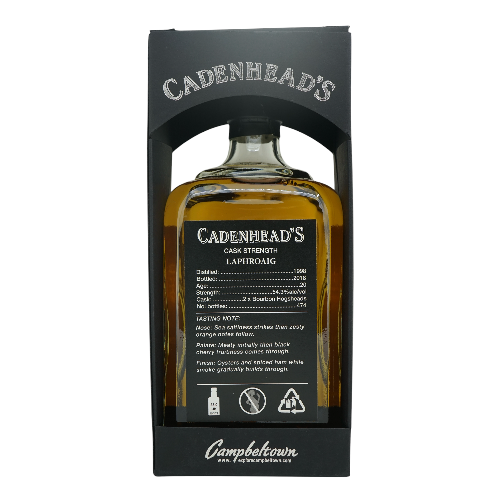 Laphroaig 1998/2018 20 Year Old Small Batch Cadenhead's 54.3%