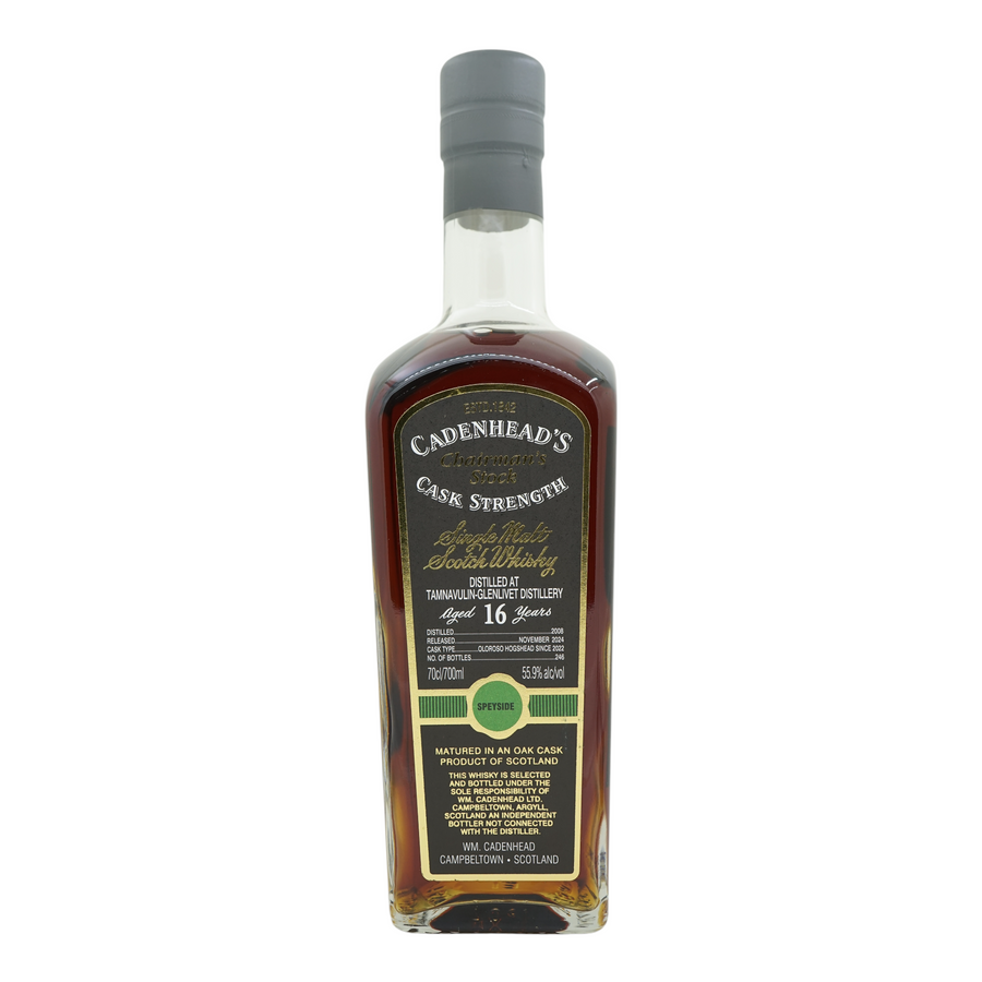 Tamnavulin 2008/2024 16 Year Old Chairman's Stock Cadenhead's 55.9%