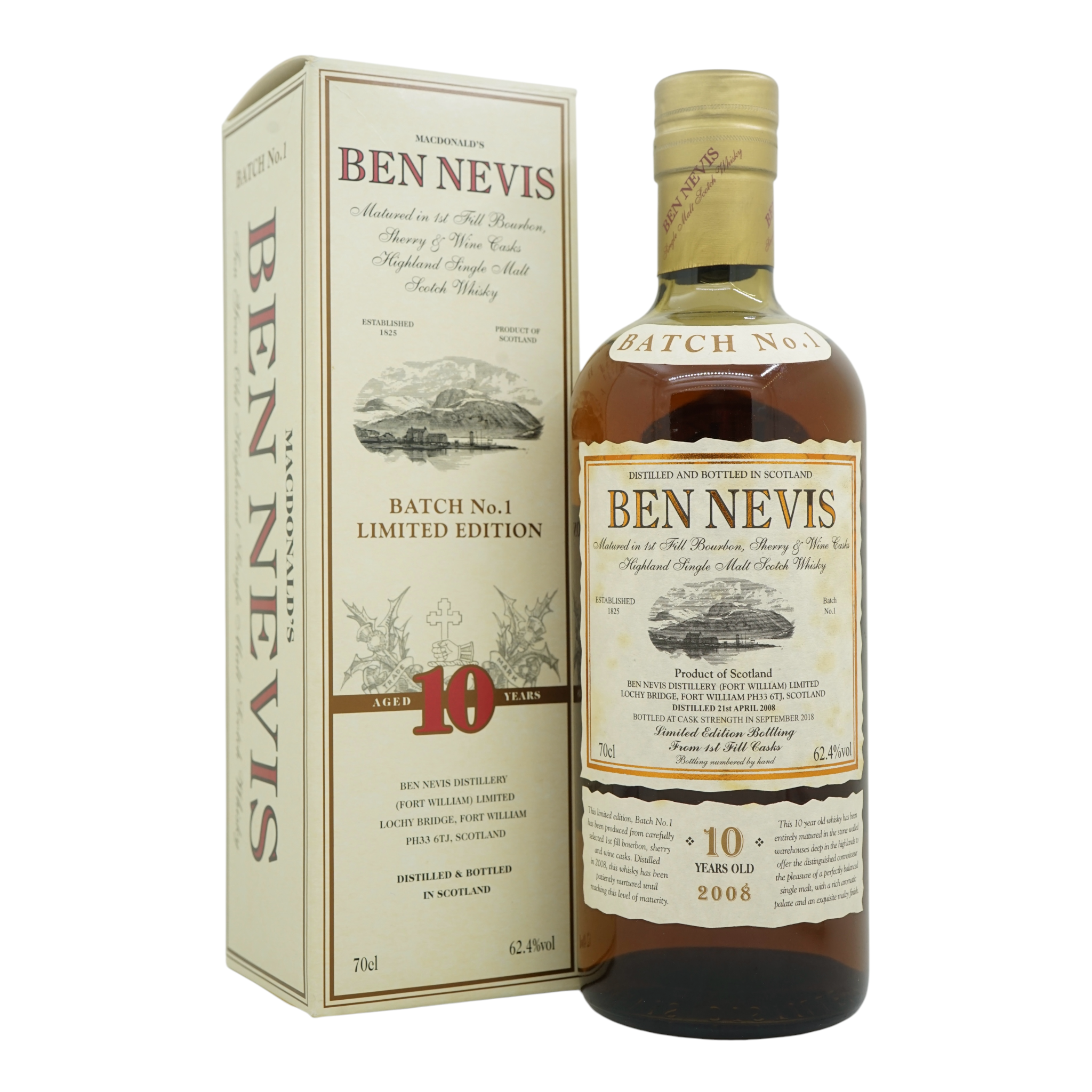 Ben Nevis 2008/2018 10 Year Old Batch 1