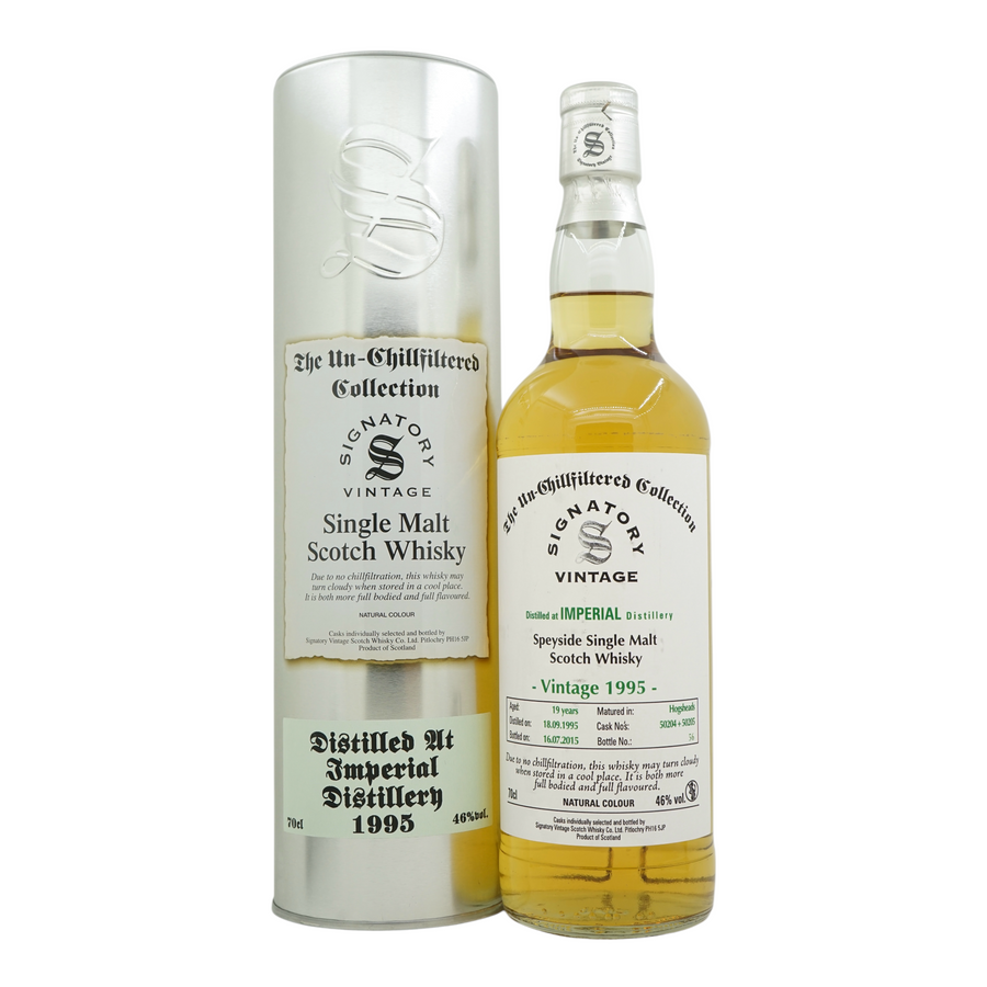 Imperial 1995/2015 19 Year Old Un-Chillfiltered Collection Signatory Vintage #50204+50205