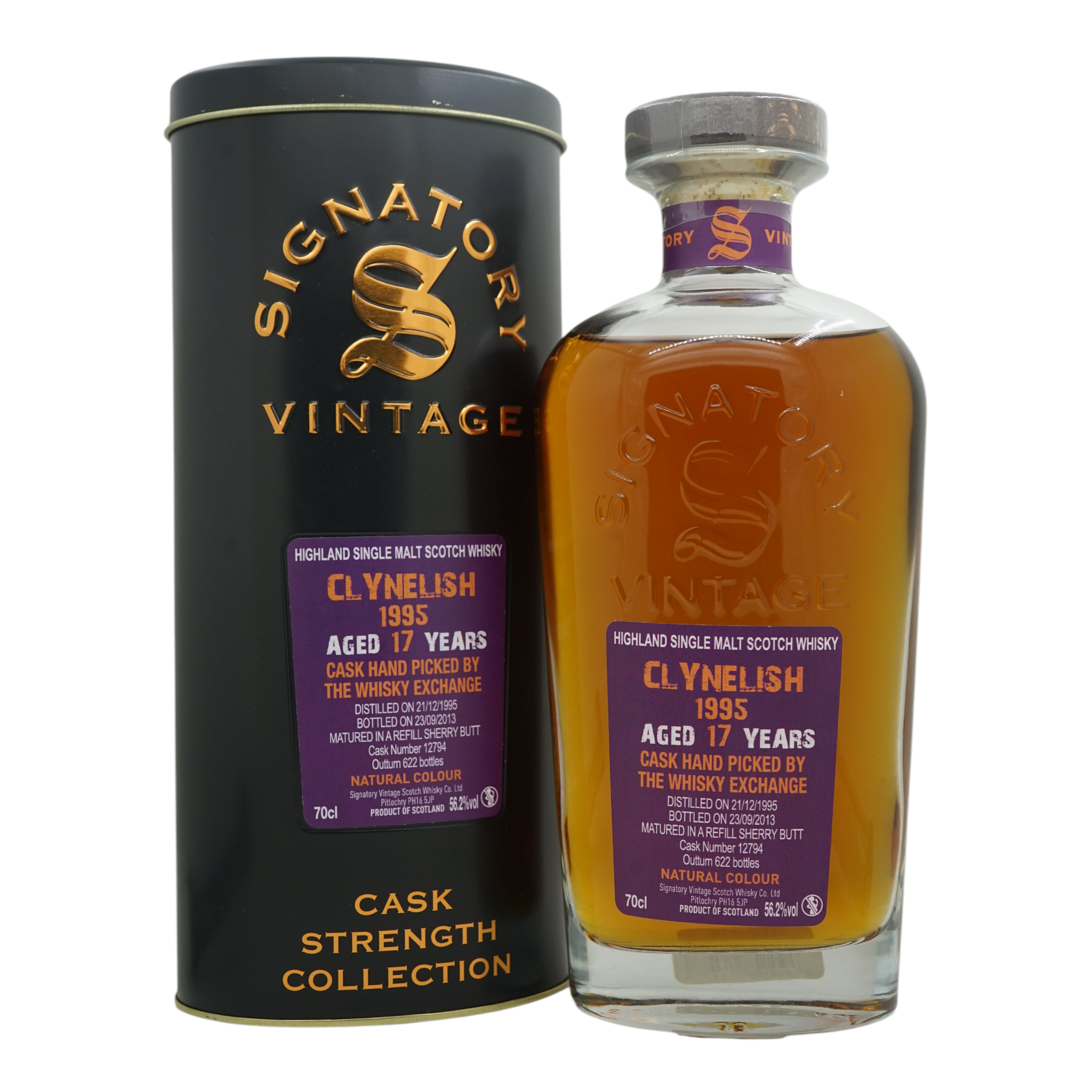 Clynelish 1995/2013 17 Year Old Cask Strength Collection Bottled for TWE Signatory Vintage #12794