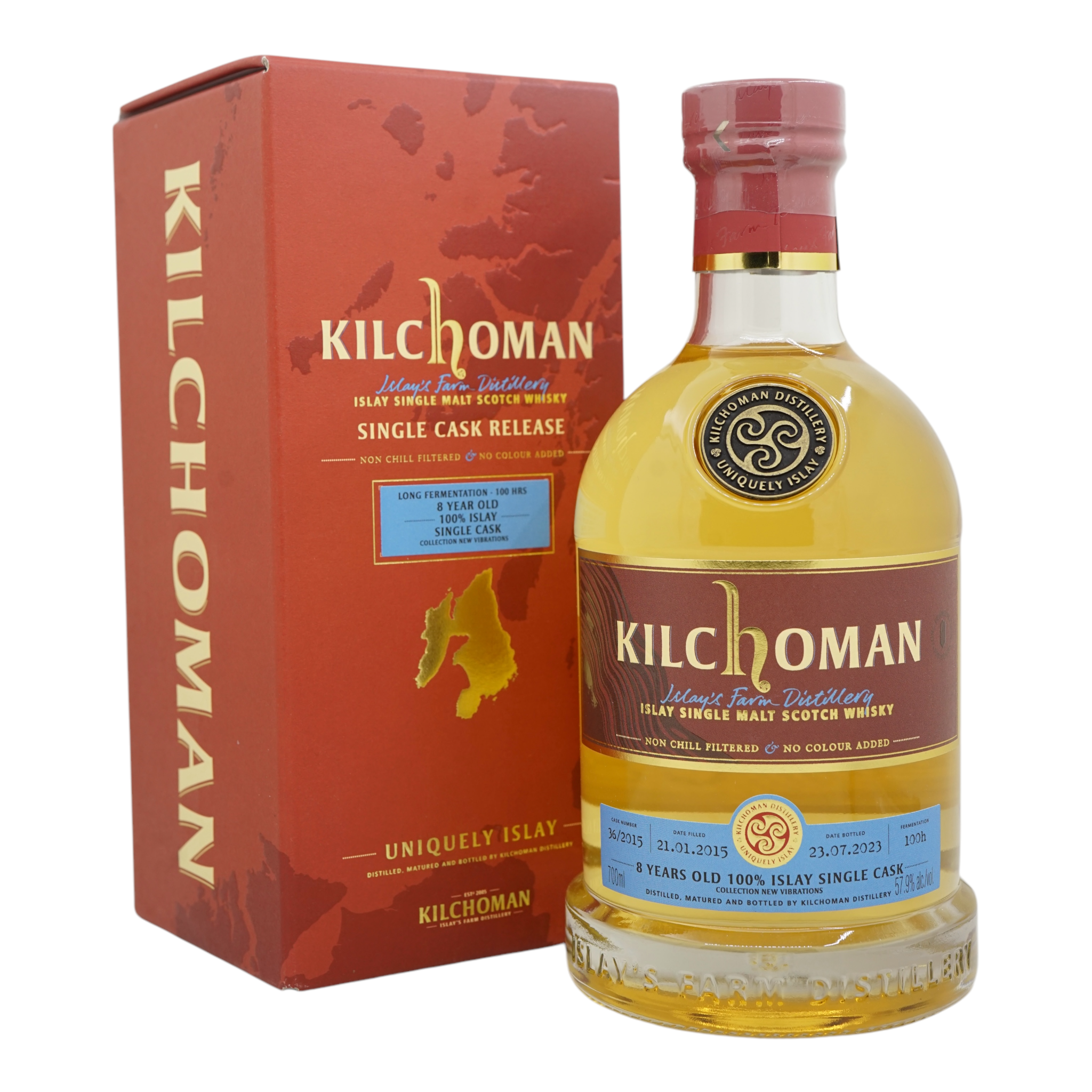 Kilchoman 2015/2023 8 Year Old 100% Islay Single Cask Bottled for LMDW #36/2015
