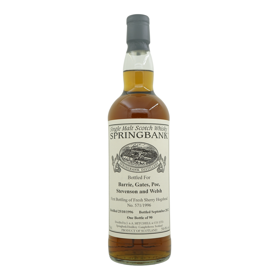 Springbank 1996/2012 Private Bottling #571/1996