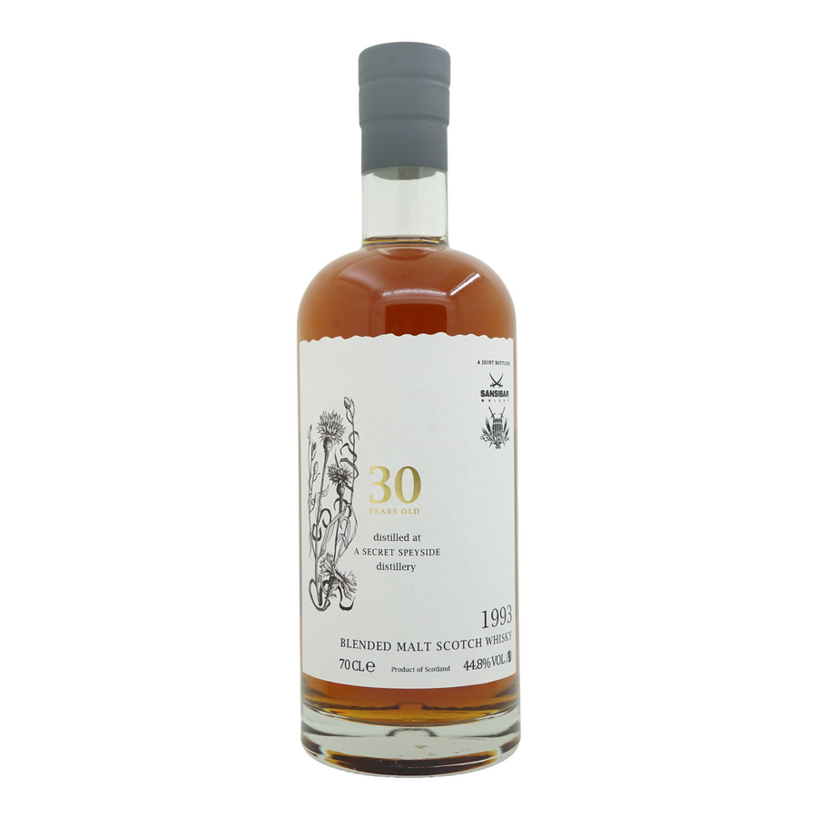 A Secret Speyside Distillery 1993/2023 30 Year Old White Label Sansibar
