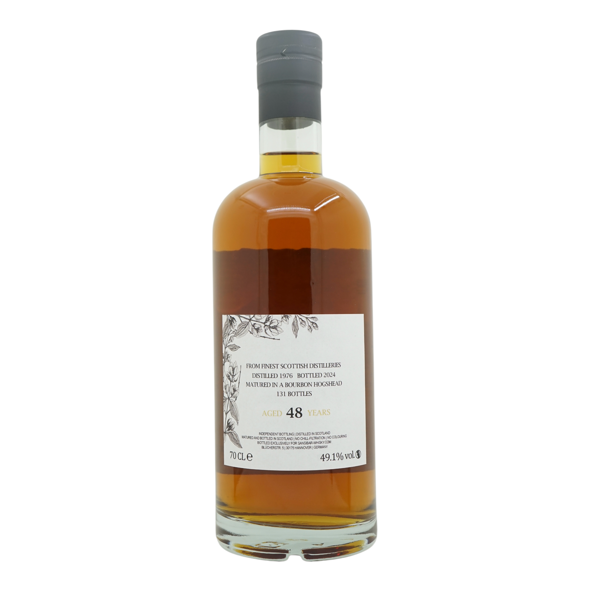 Blended Scotch Whisky 1976/2024 48 Year Old White Label - Rare Blended Sansibar