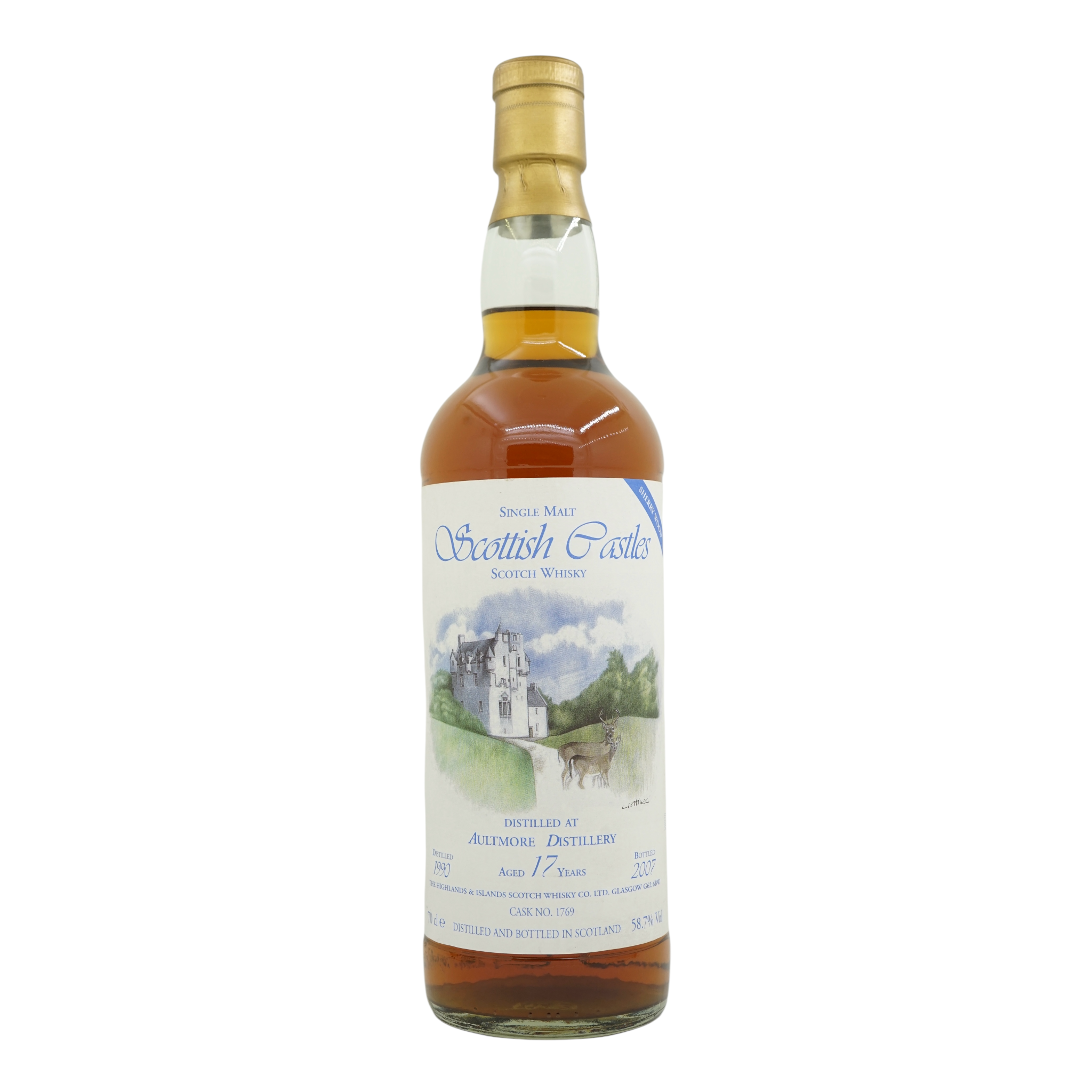 Aultmore 1990/2007 17 Year Old Castle Collection - Series 21 Jack Wiebers Whisky World #1769