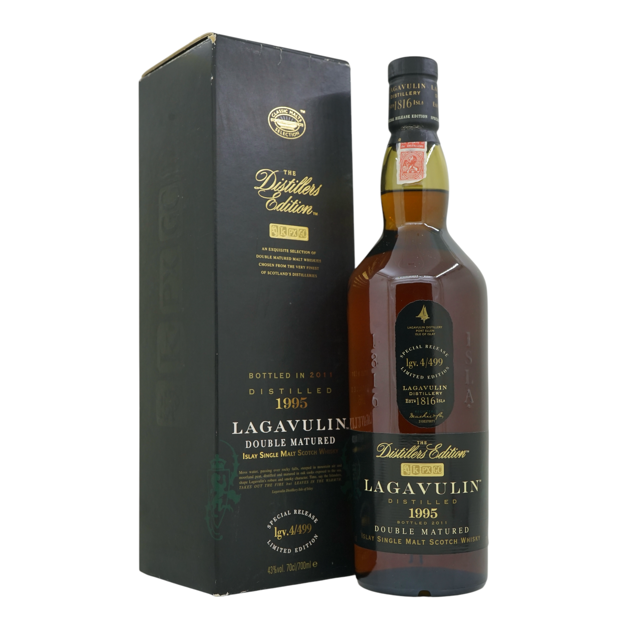 Lagavulin 1995/2011 The Distillers Edition lgv.4/499