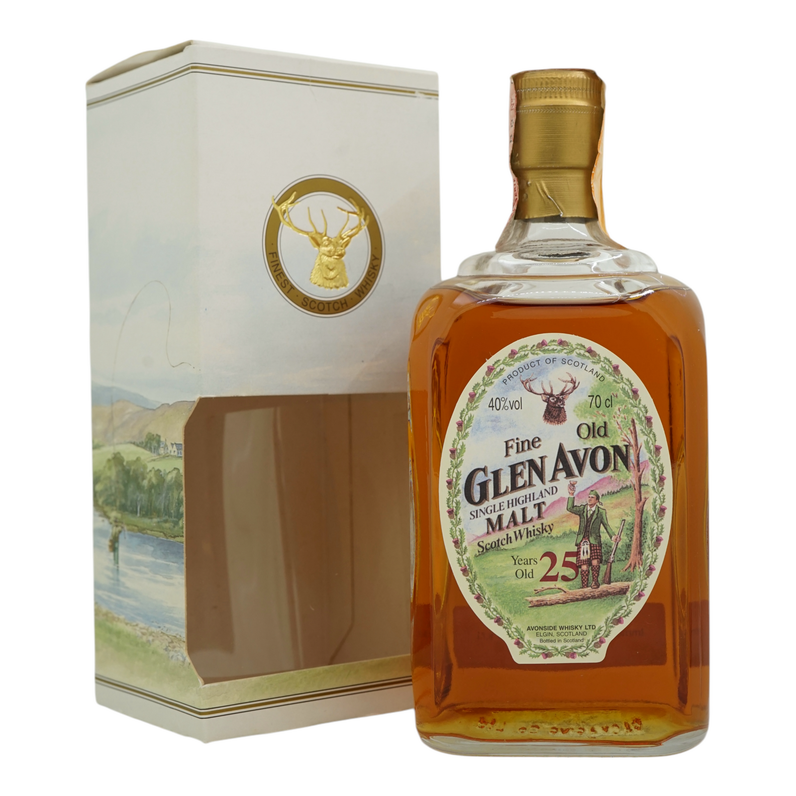 未開封】ウイスキー GLEN AVON 25年 750ml 箱付き 未開封】ウイスキー GLEN AVON 25年 750ml 箱付き
