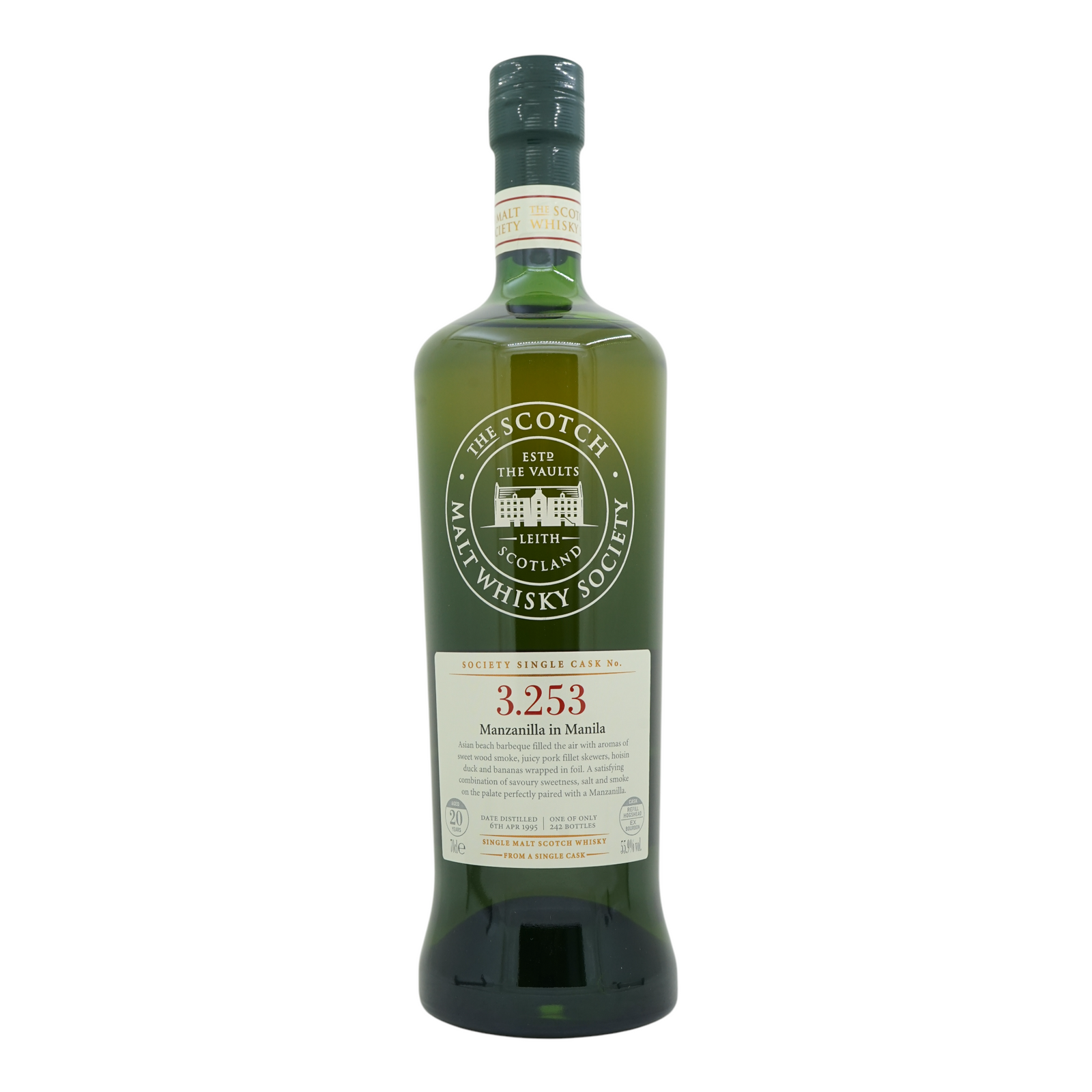 Bowmore 1995 20 Year Old SMWS 3.253 - Manzanilla in Manila