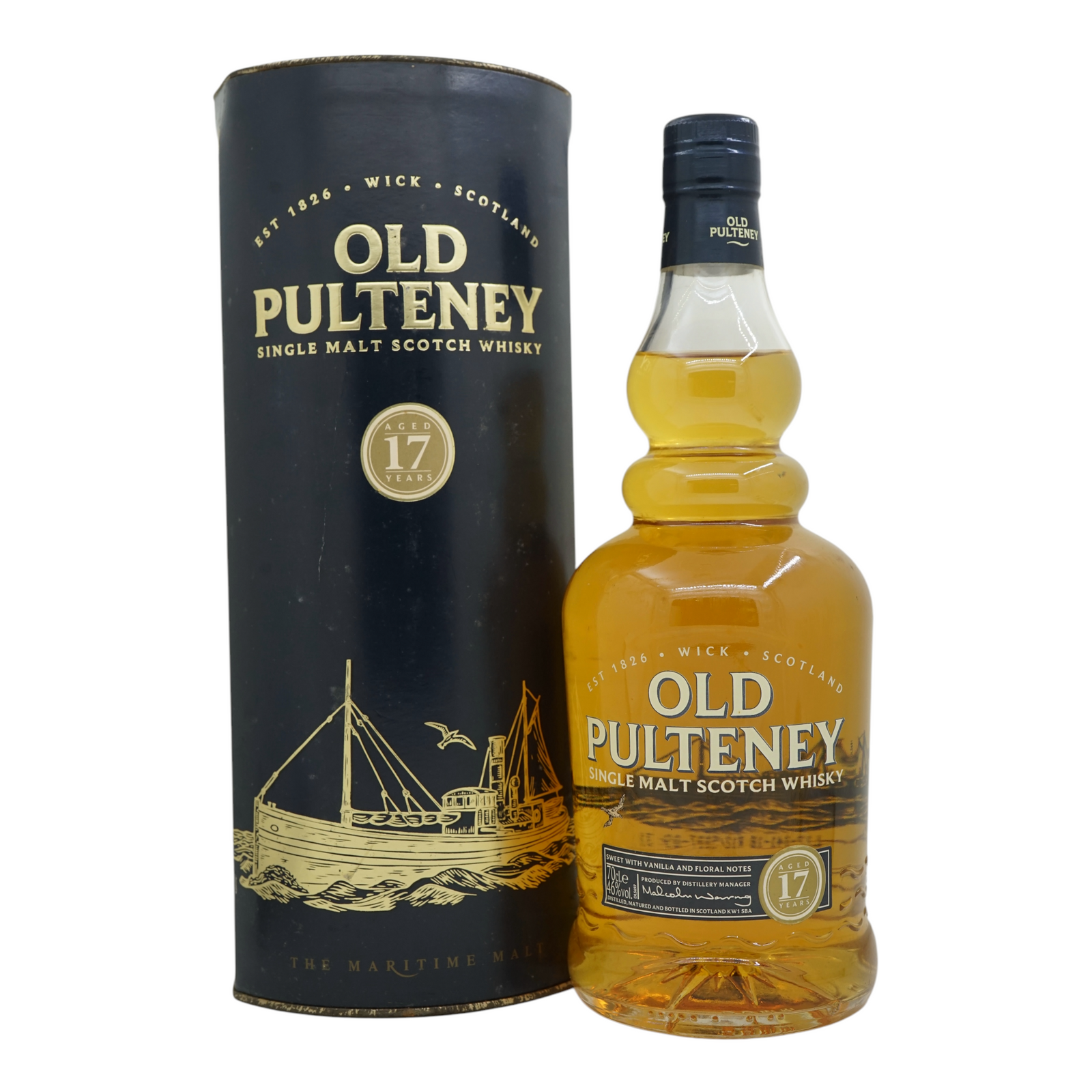 Old Pulteney 17 Year Old (age statement in circle)