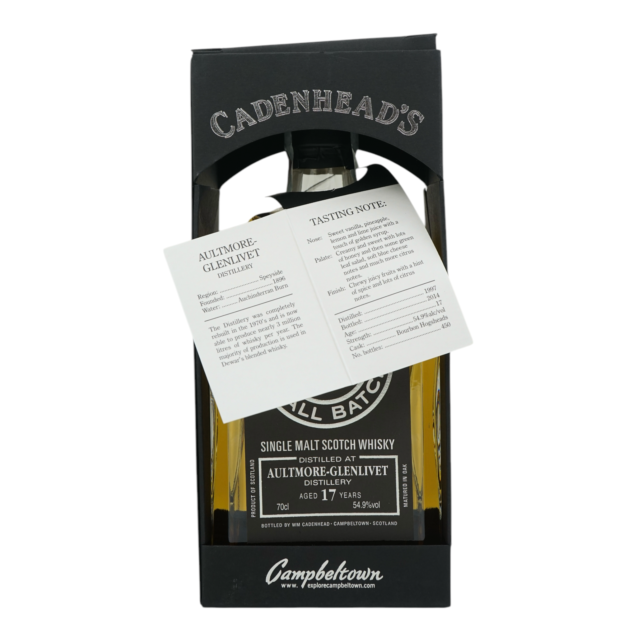 Aultmore 1997/2014 17 Year Old Small Batch Cadenhead's 54.9%