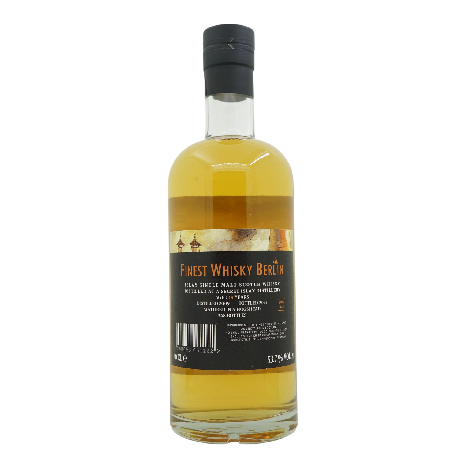 Secret Islay Distillery 2009/2023 14 Year Old Finest Whisky Berlin Sansibar