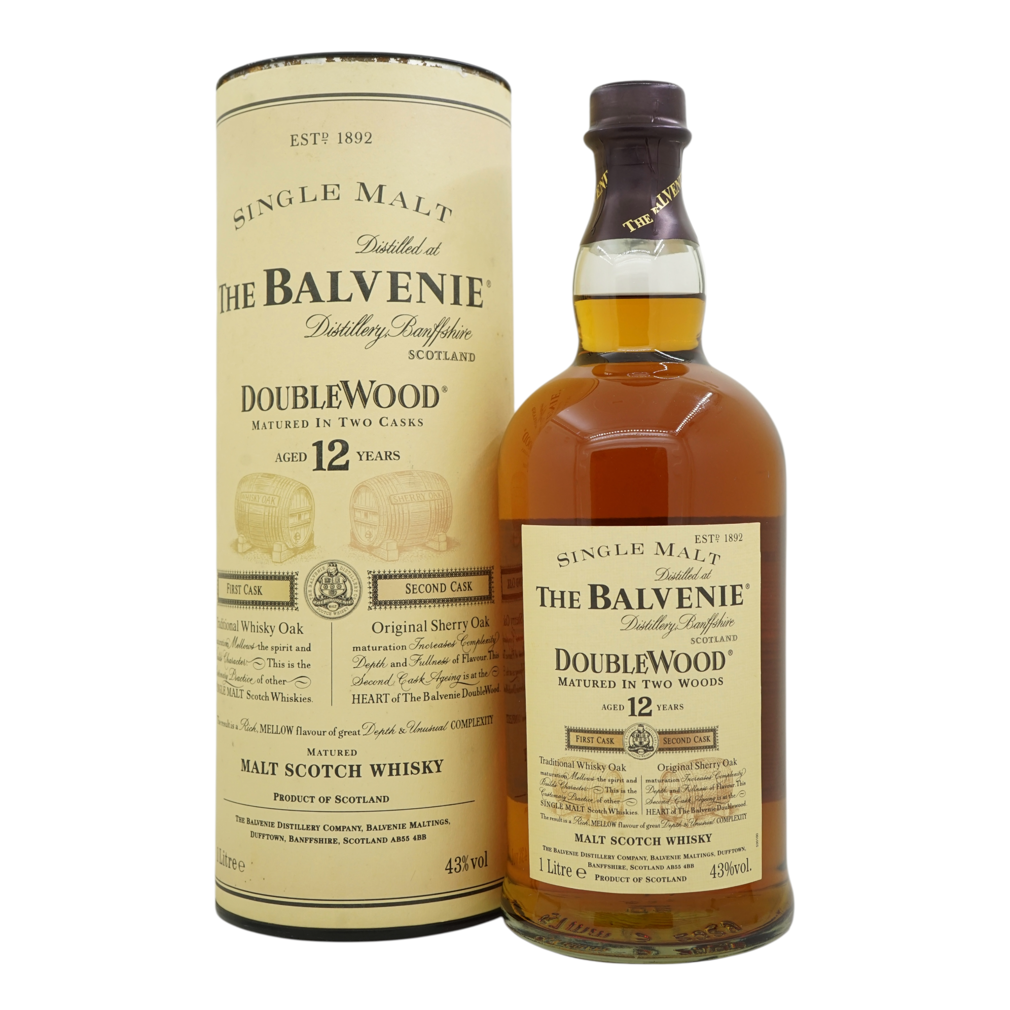 Balvenie 12 Year Old DoubleWood Old Bottling 1L