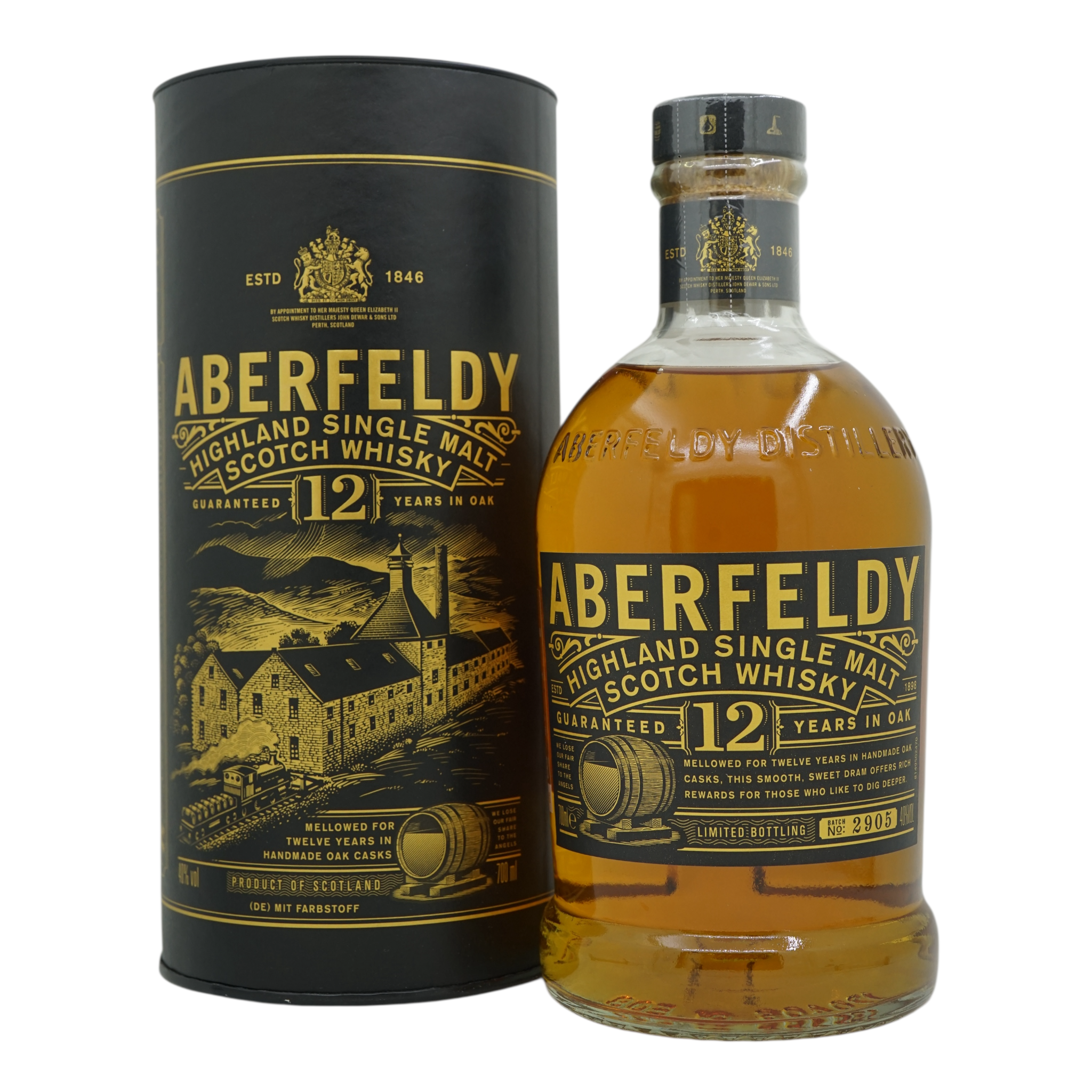 Aberfeldy 12 Year Old Limited Bottling Batch No.: 2905