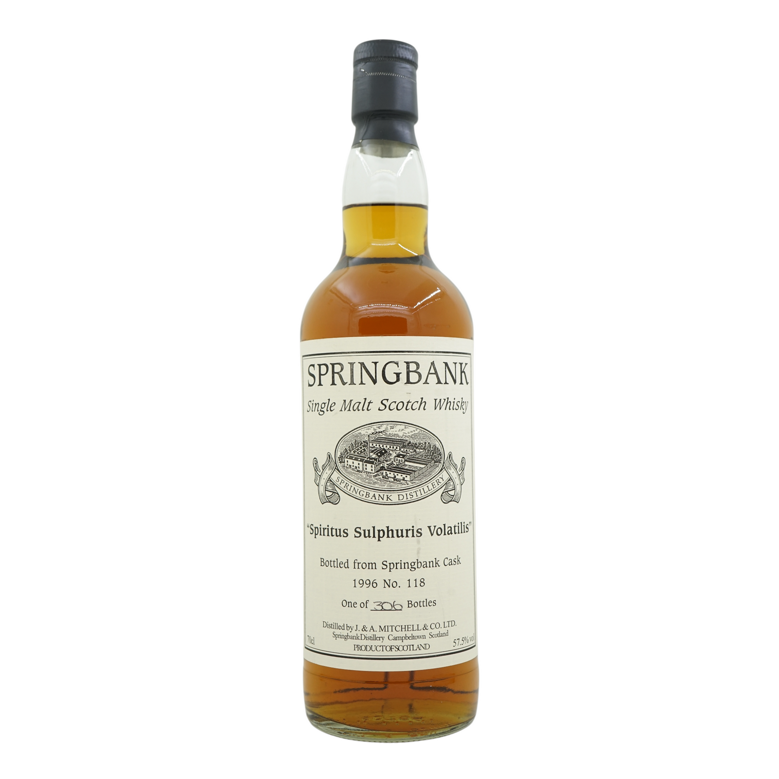 Springbank 1996/2006 Private Bottling Bottled for Spiritus Sulphuris Voltalis #118