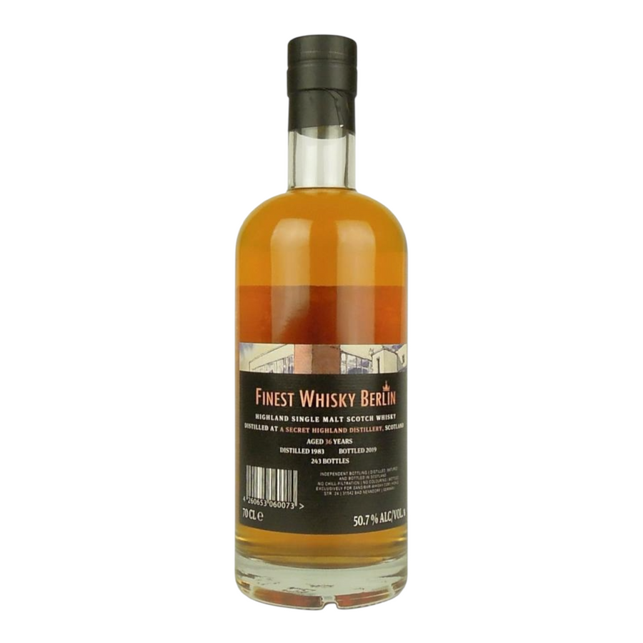 Highland Single Malt Scotch Whisky 1983/2019 36 Year Old Finest Whisky Berlin Sansibar