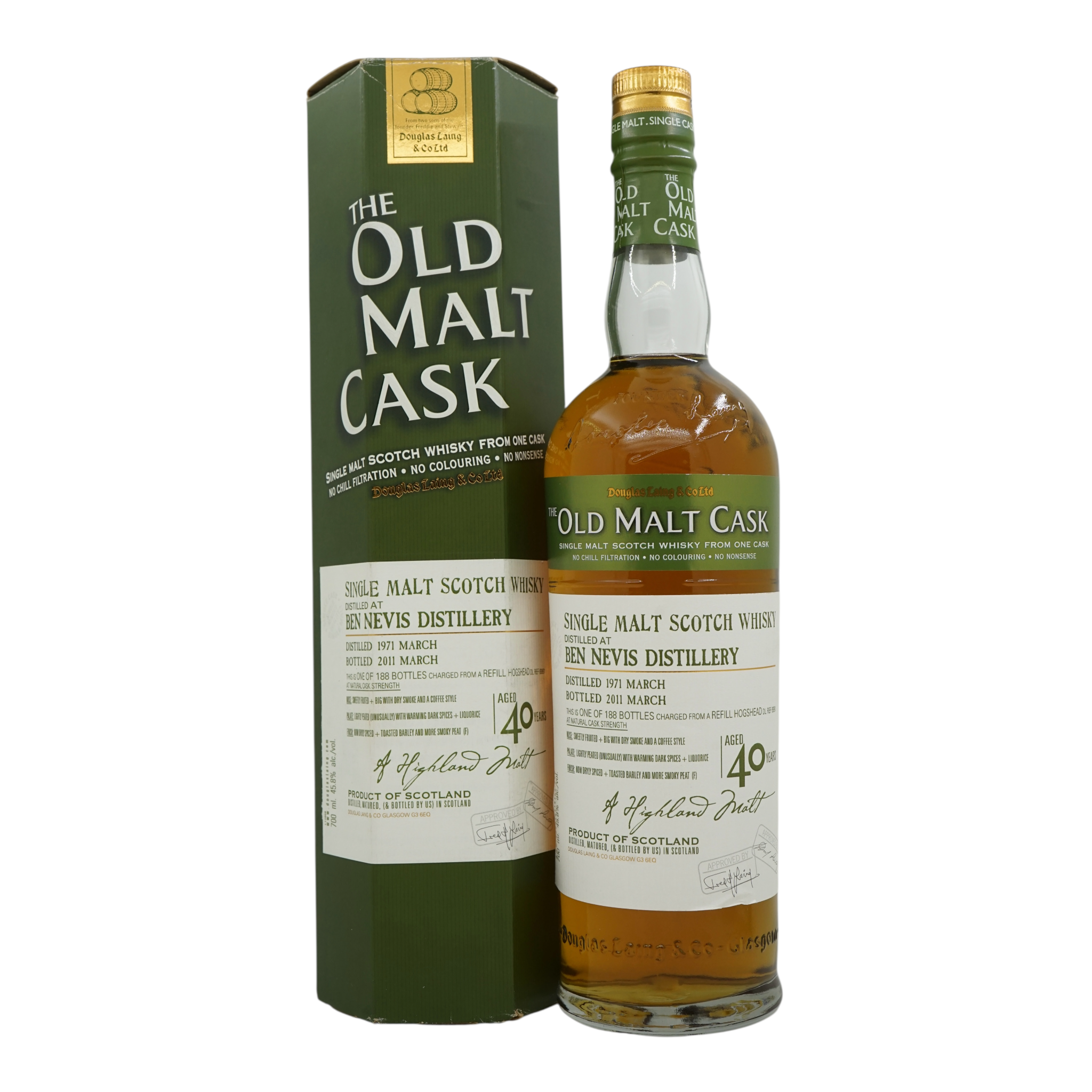 Ben Nevis 1971/2011 40 Year Old The Old Malt Cask #DL6991