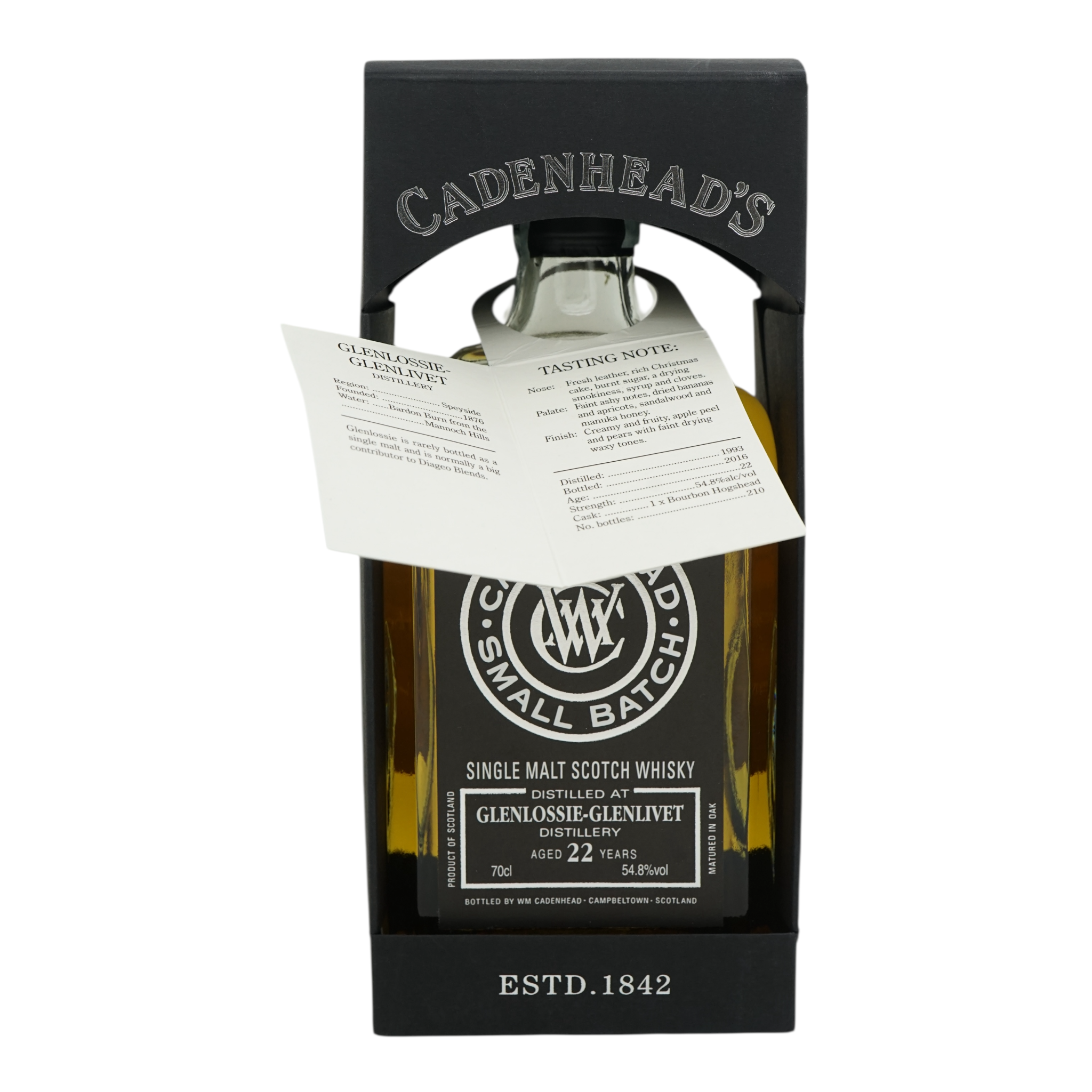 Glenlossie 1993/2016 22 Year Old Small Batch Cadenhead's 54.8%