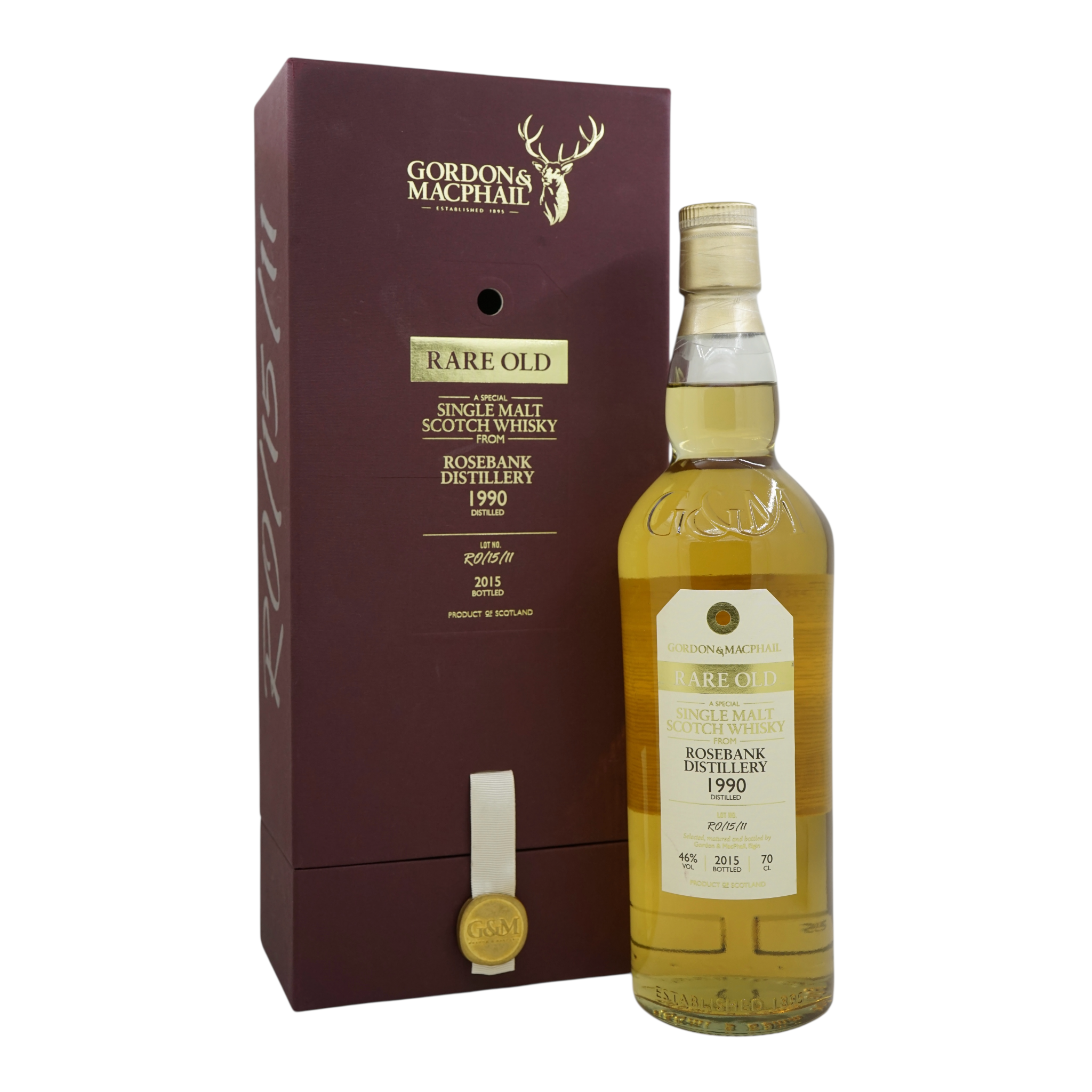 Rosebank 1990/2015 Rare Old Gordon&MacPhail #RO/15/11