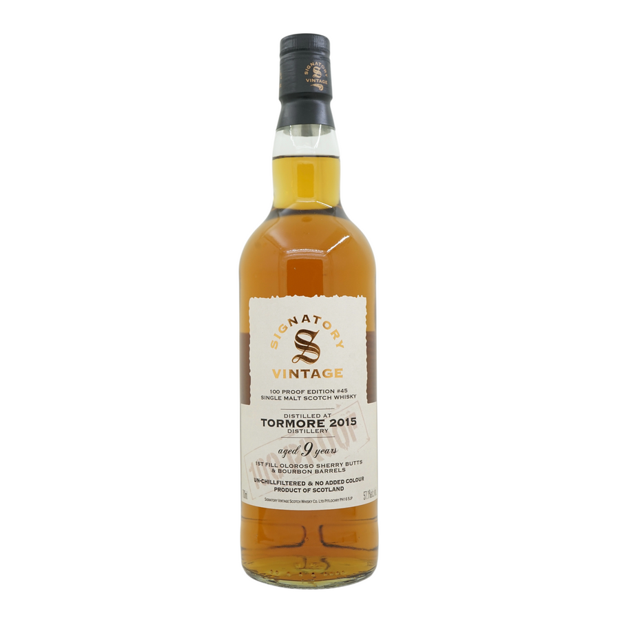 Tormore 2015/2025 9 Year Old 100 Proof Edition #45 Signatory Vintage