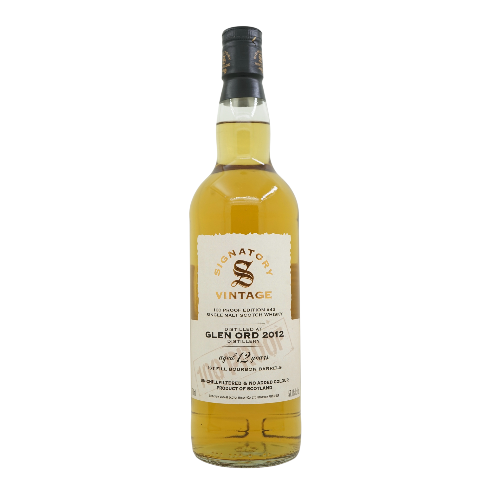 Glen Ord 2012/2025 12 Year Old 100 Proof Edition #43 Signatory Vintage