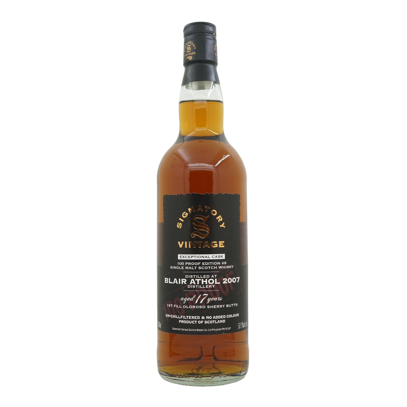 Blair Athol 2007/2025 17 Year Old 100 Proof Exceptional Cask Edition #9 Signatory Vintage
