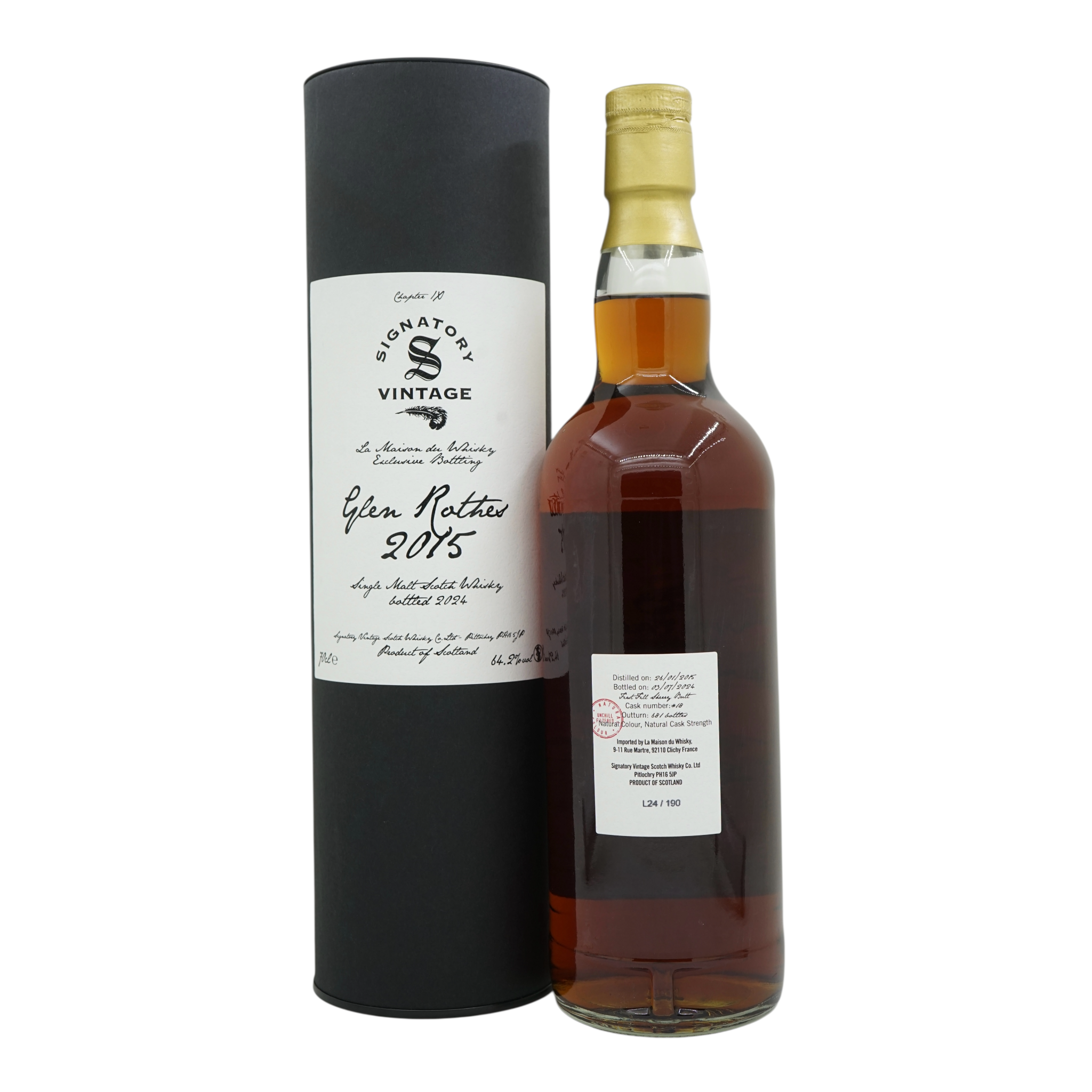 Glenrothes 2015/2024 Collection Plume Bottled for LMDW Signatory Vintage #18
