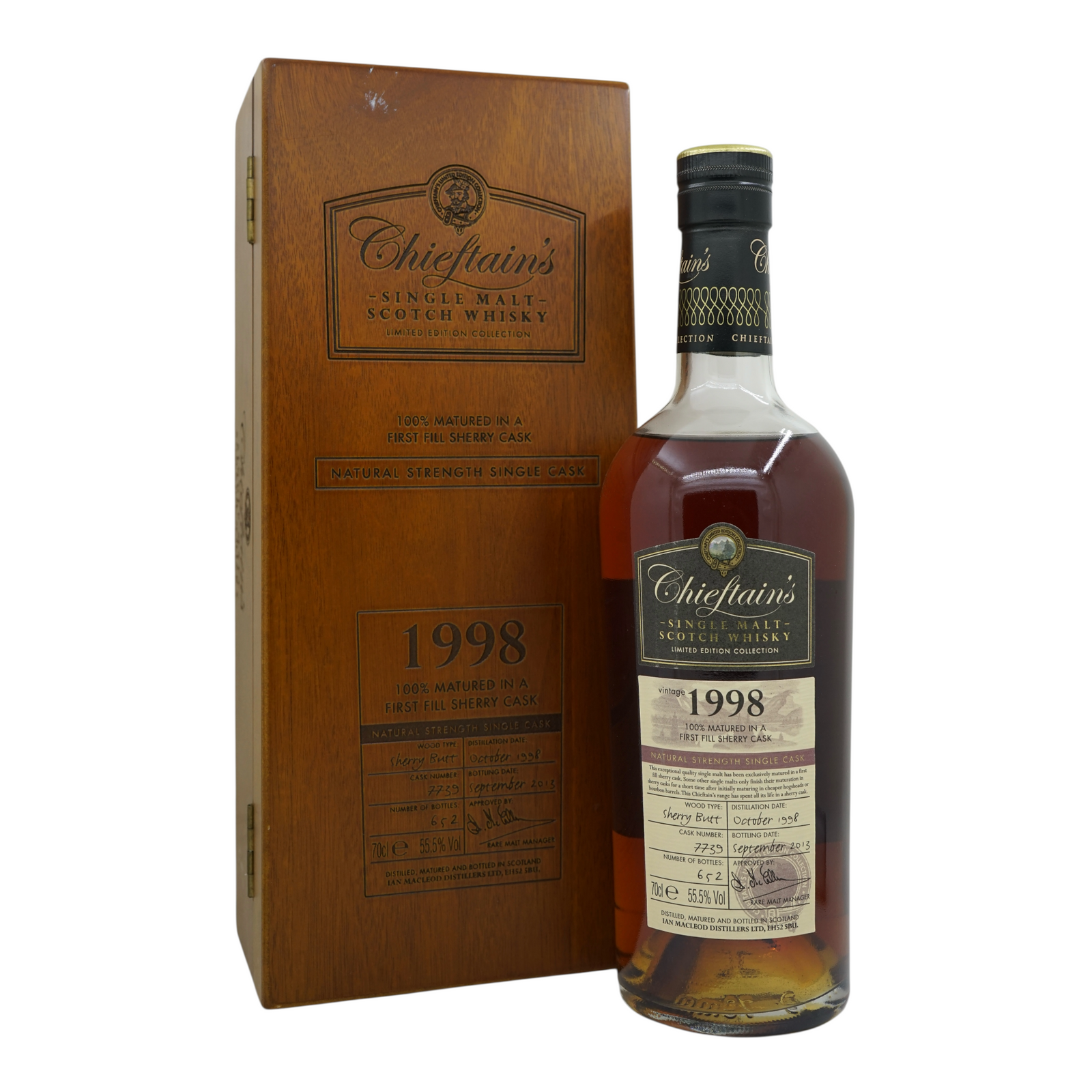 Chieftain's 1998/2013 Limited Edition Collection Natural Strength Single Cask #7739