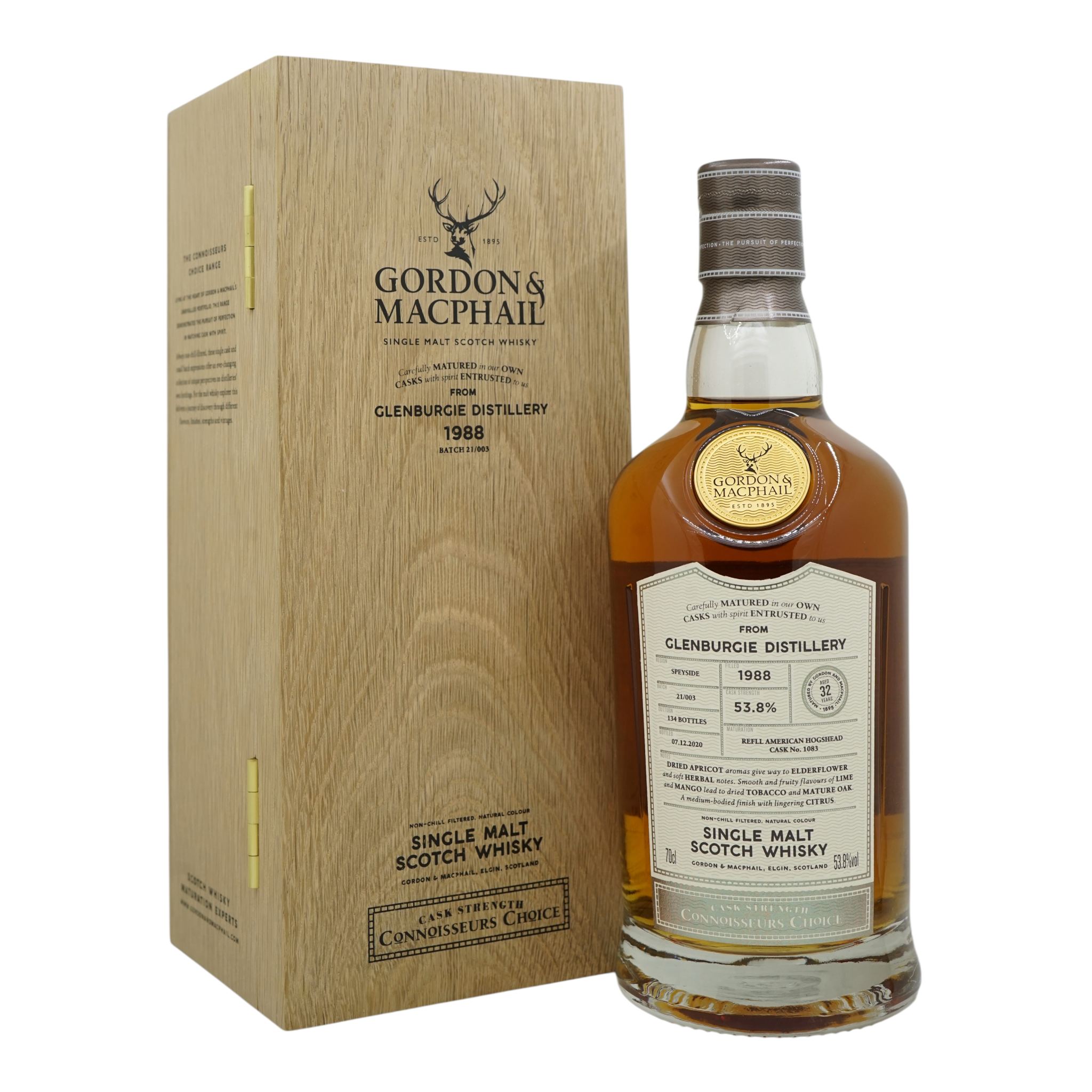 Glenburgie 1988/2020 32 Year Old Cask Strength Gordon&MacPhail #1083