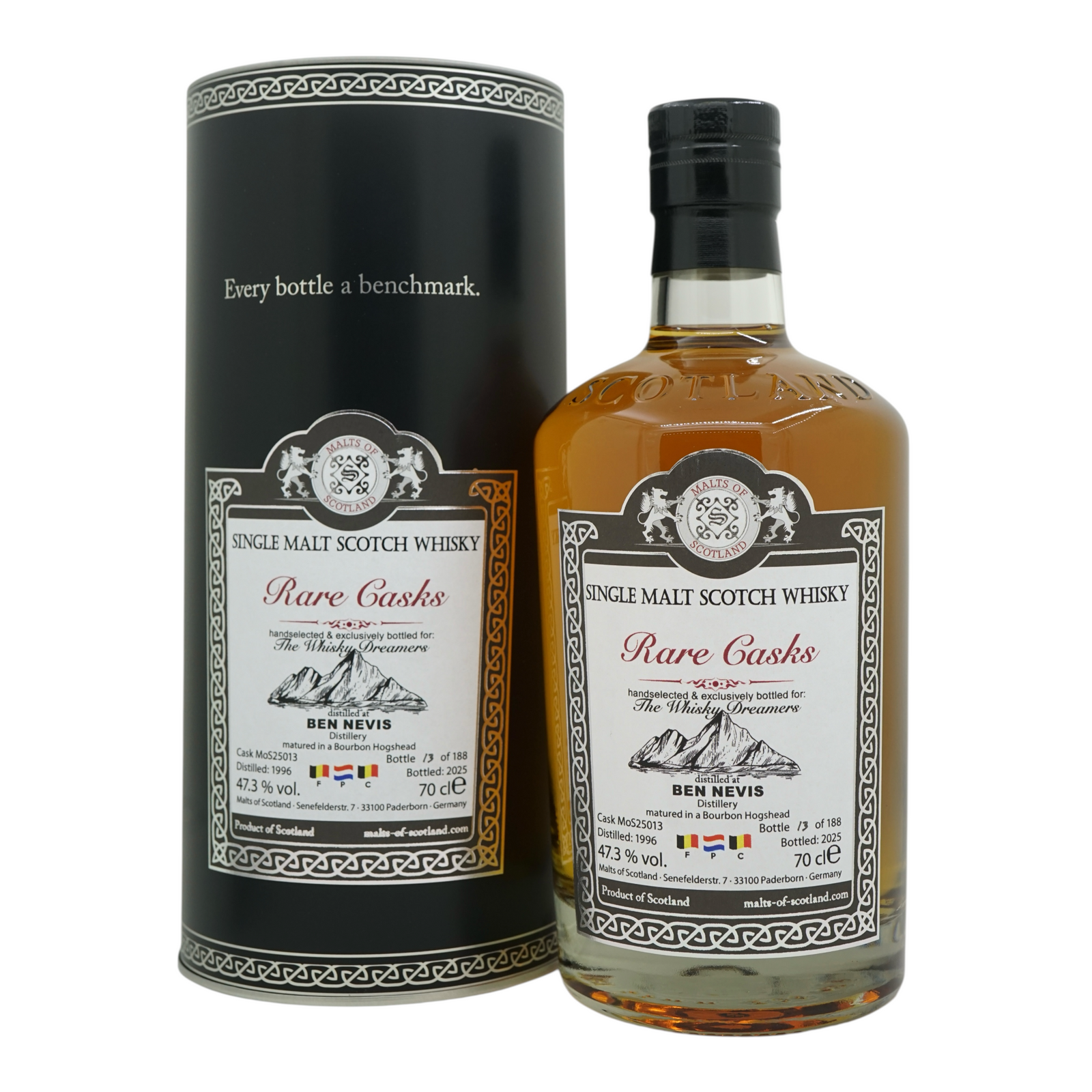 Ben Nevis 1996/2025 Rare Casks Bottled for Whisky Dreamers FPC Malts of Scotland #Mos25013