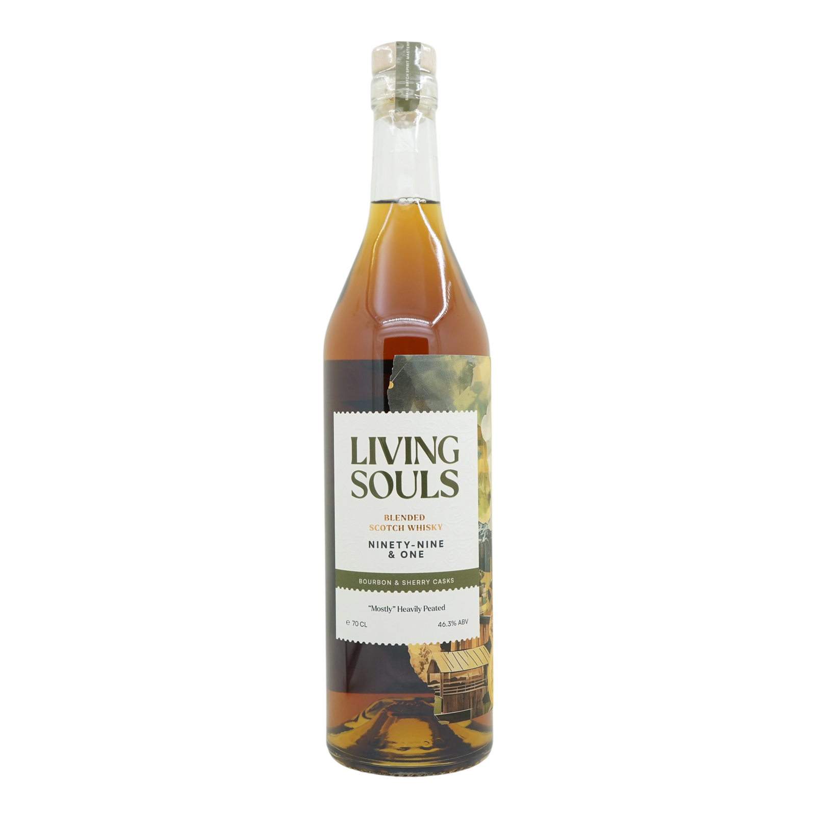 Blended Scotch Whisky Ninety-Nine & One "mostly" heavily peated Living Souls