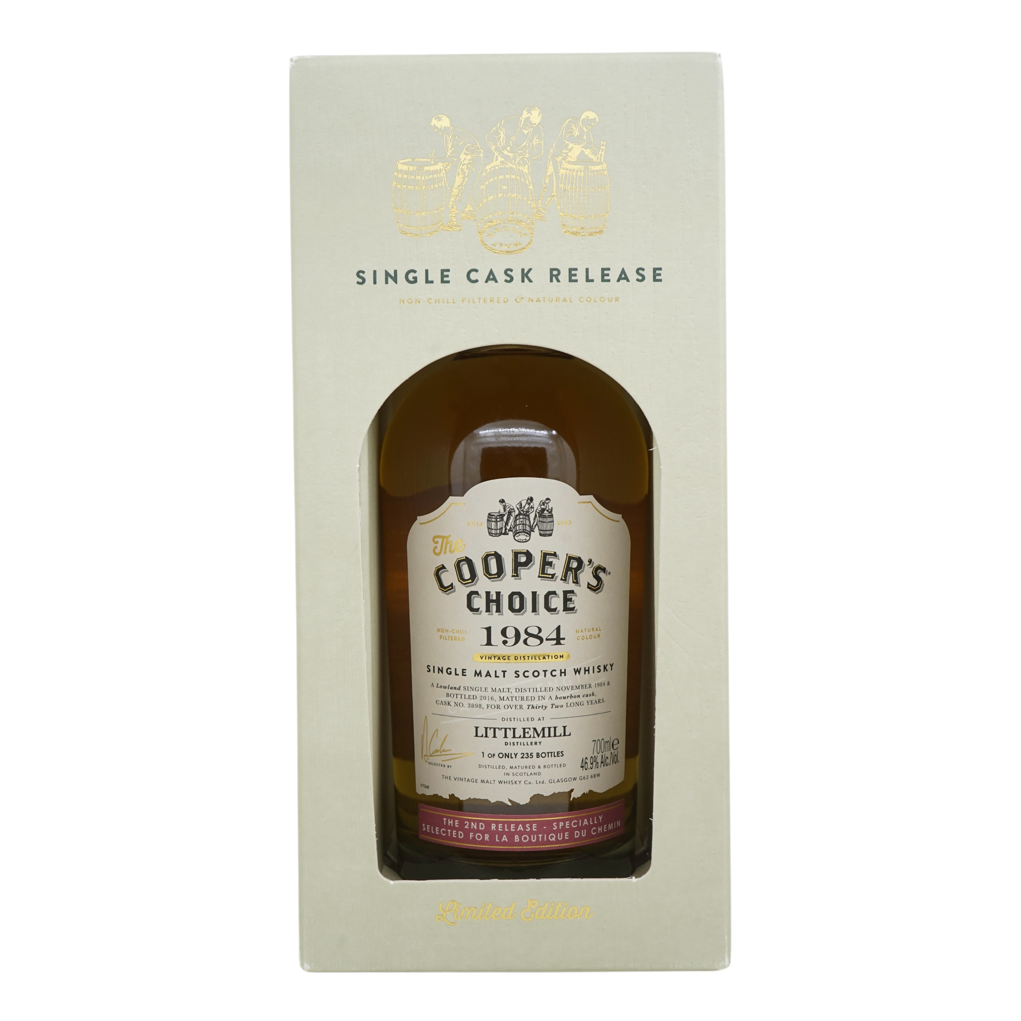 Littlemill 1984/2016 Bottled for La Boutique du Chemin The Cooper's Choice
