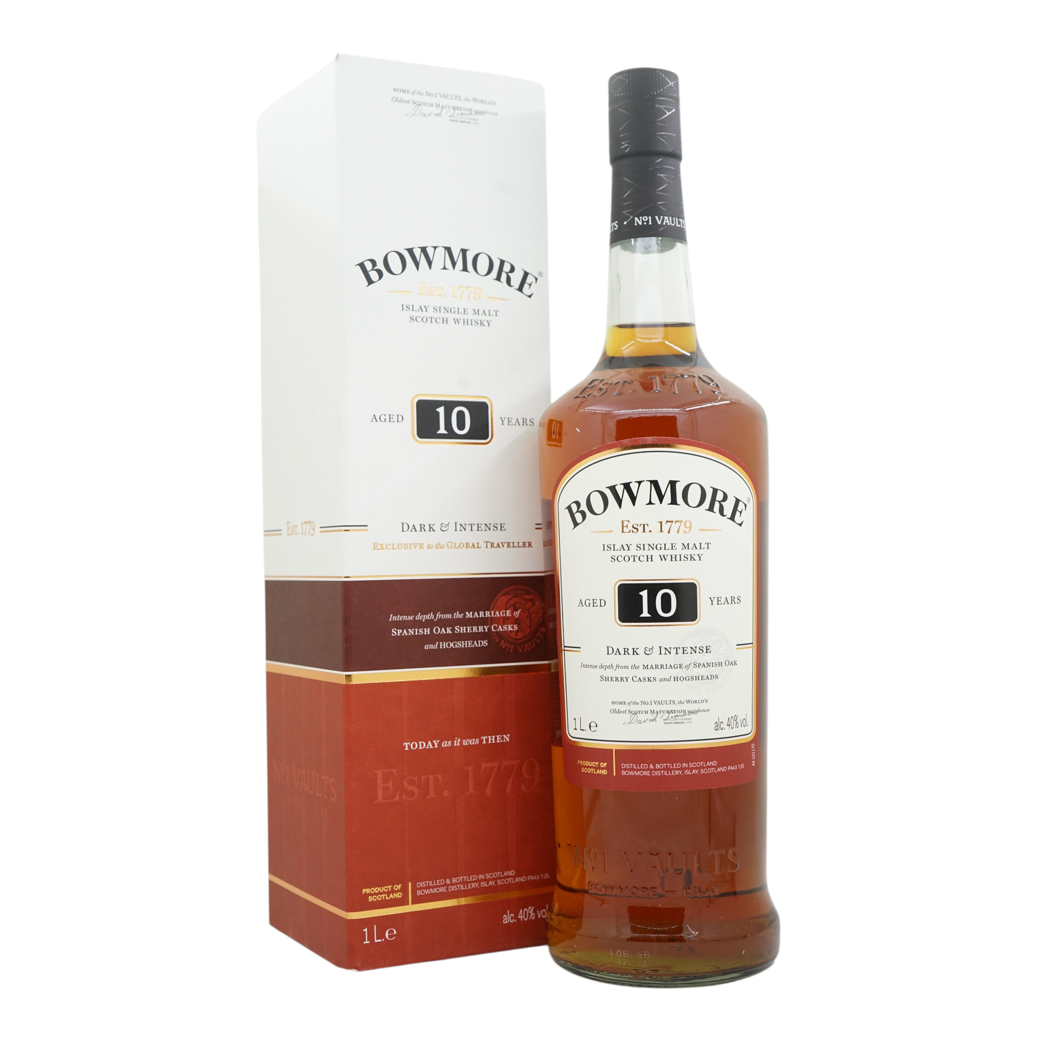 Bowmore 10 Year Old Dark&Intense 1L