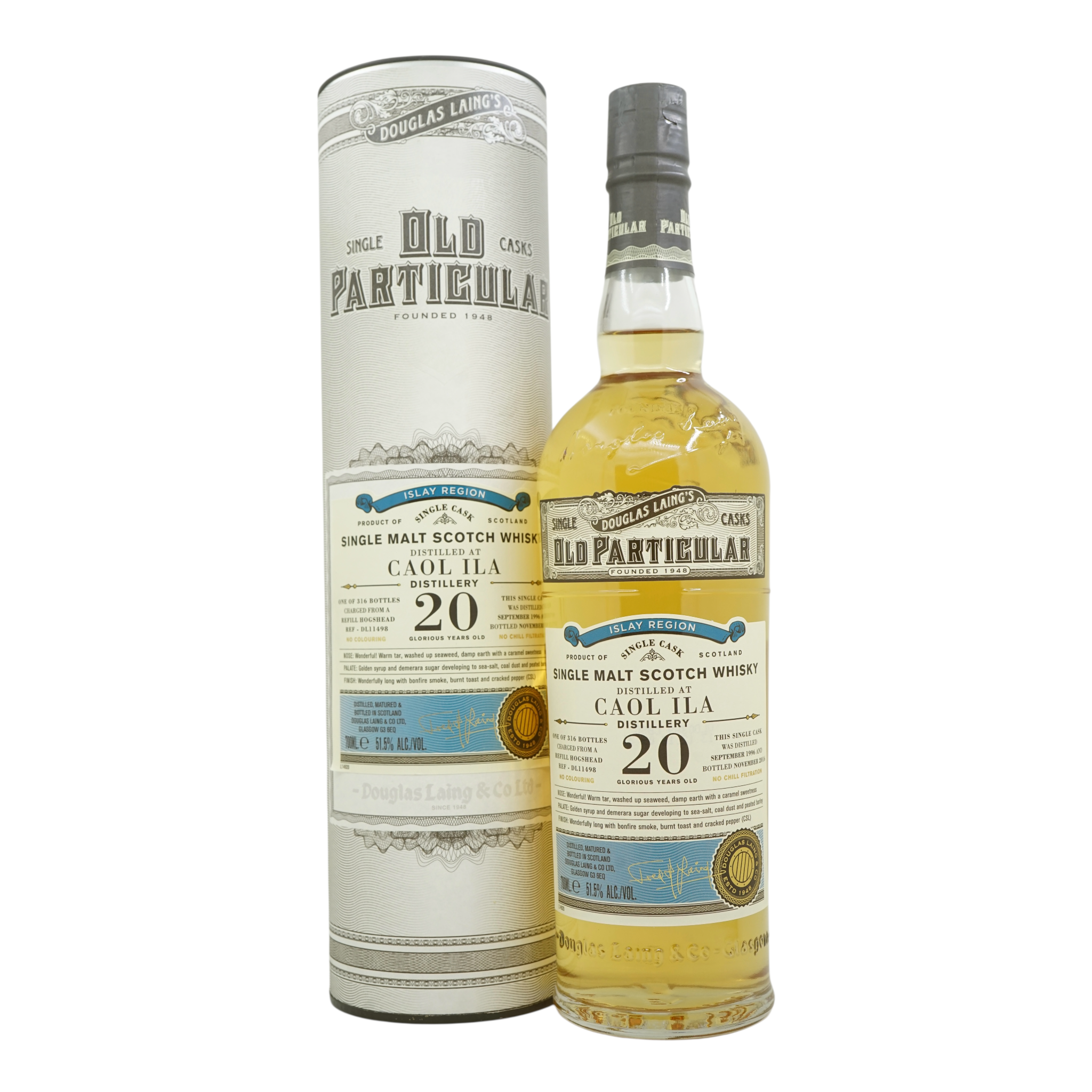 Caol Ila 1996/2016 20 Year Old Old Particular #DL11498