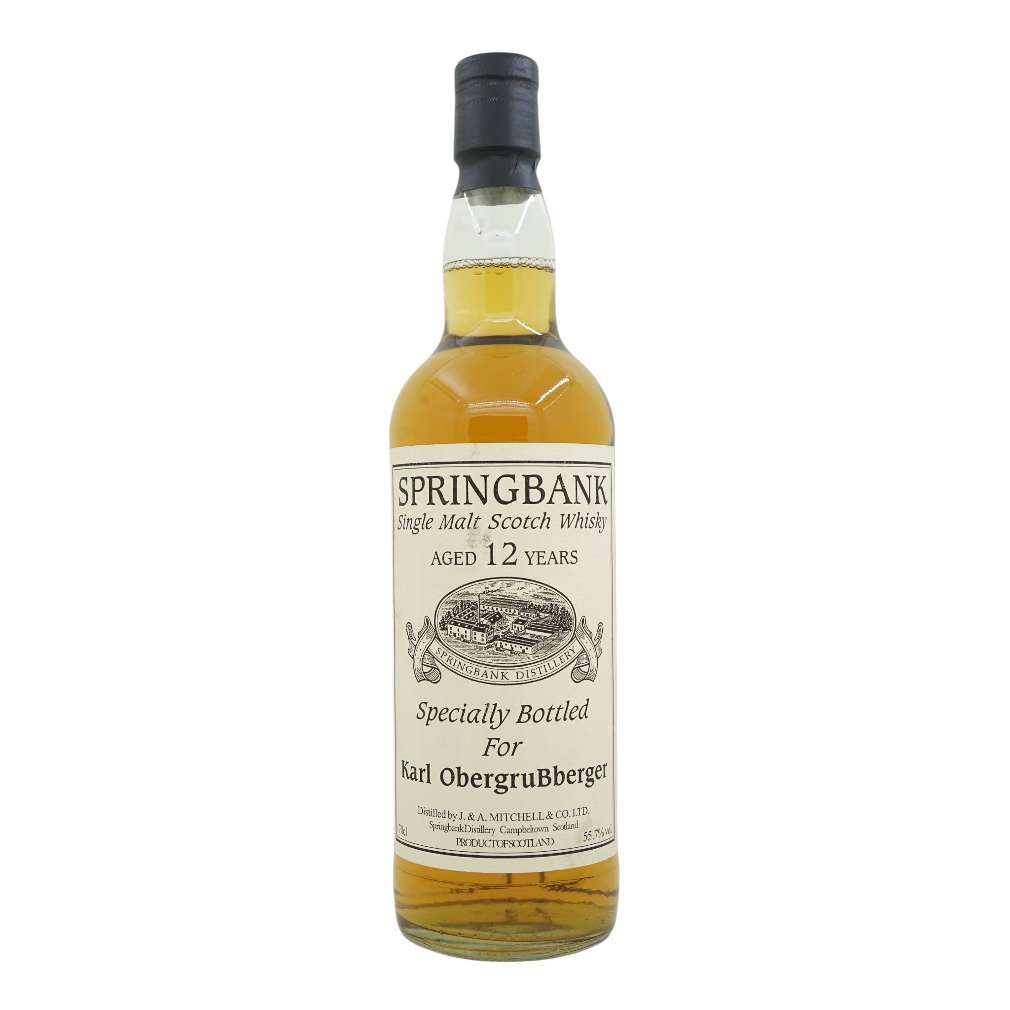 Springbank 12 Year Old Private Bottling Bottled for Karl Obergrussberger