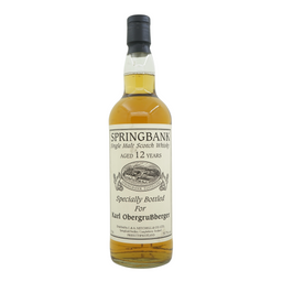 Springbank 12 Year Old Private Bottling Bottled for Karl Obergrussberger