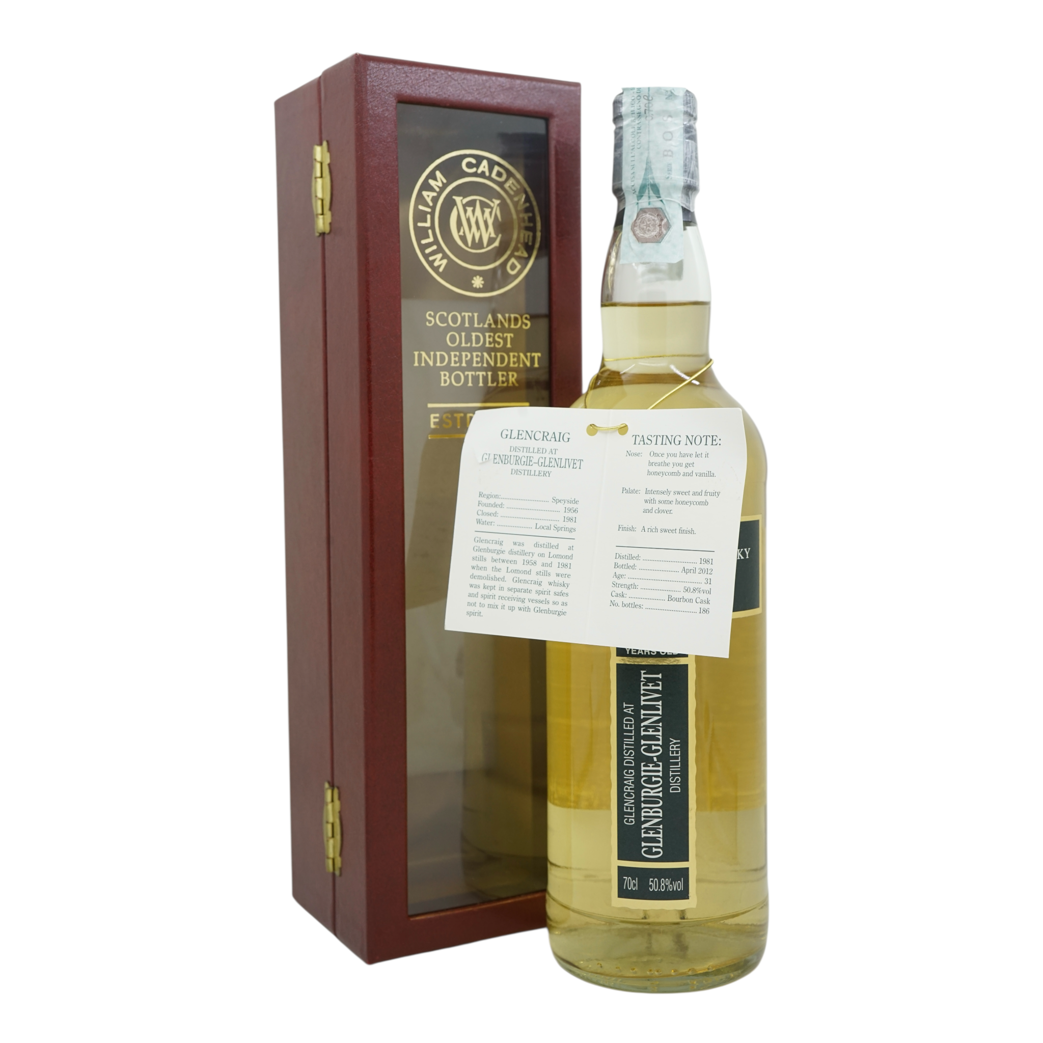Glencraig 1981/2012 31 Year Old Closed Distilleries Cadenhead's 50.8%