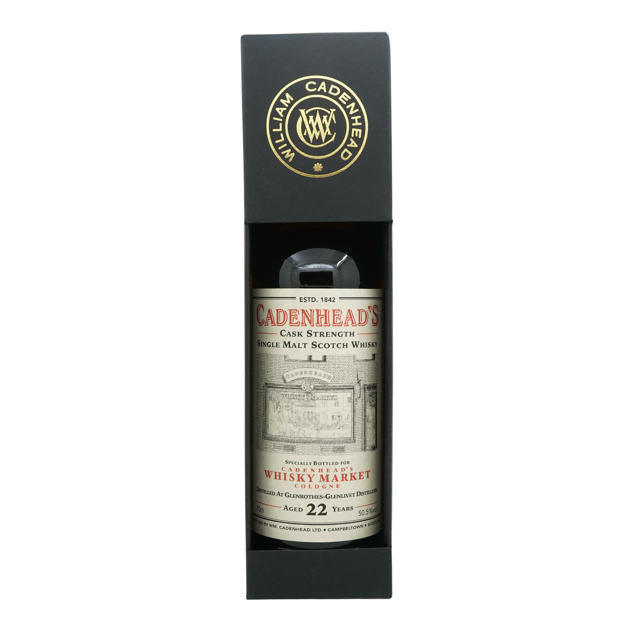 Glenrothes 1996/2018 22 Year Old Cadenhead's Whisky Market Cologne 50.5%