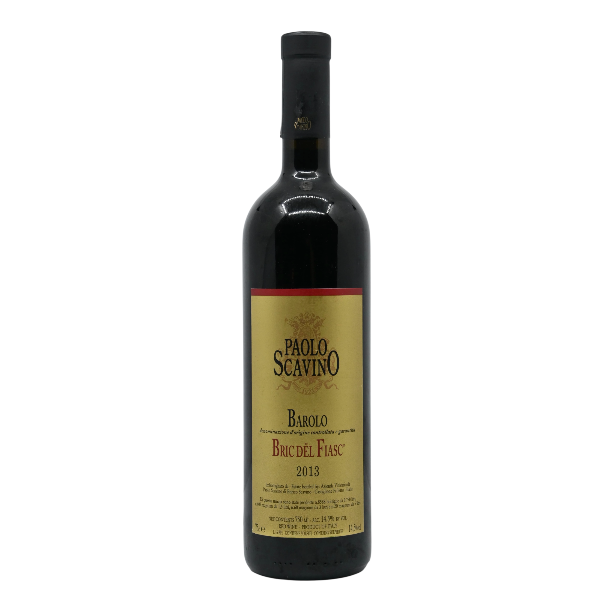 Paolo Scavino Barolo Bric del Fiasc 2013 (RPWA: 95 / Vinous: 95 / WE: 97)
