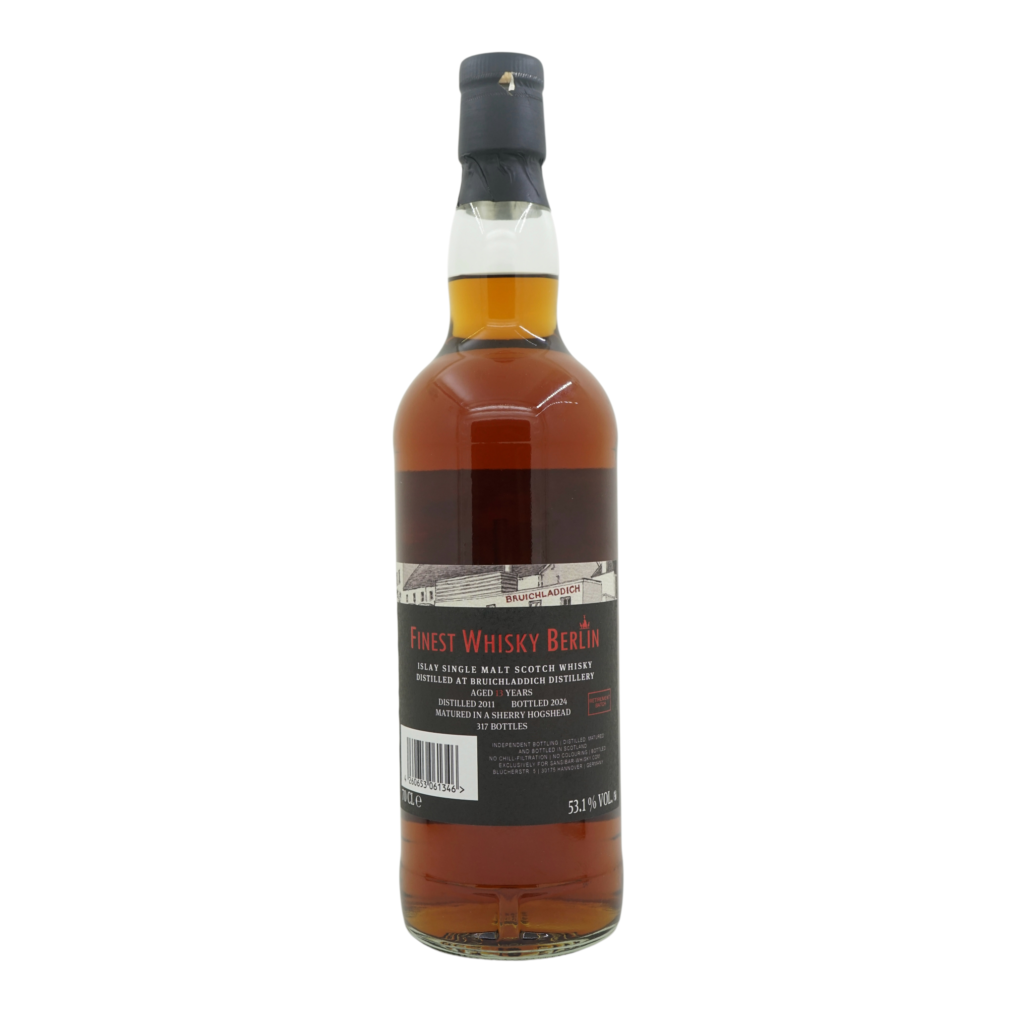 Bruichladdich 2011/2024 13 Year Old Finest Whisky Berlin - Retirement Batch Sansibar