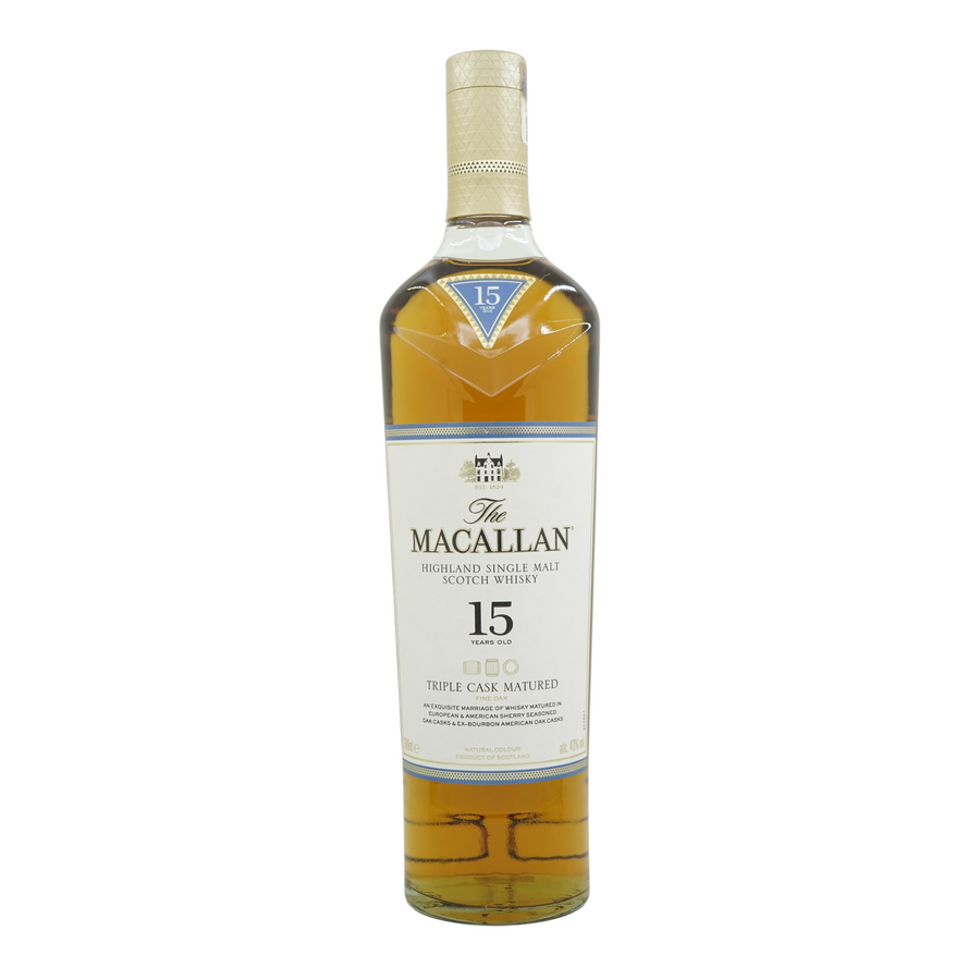 Macallan 15 Year Old Triple Cask Matured - Fine Oak (with no box)
