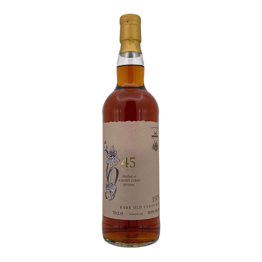 Secret Cuban Distillery Rare Old Cuban Rum 1978 45 Year Old Sansibar