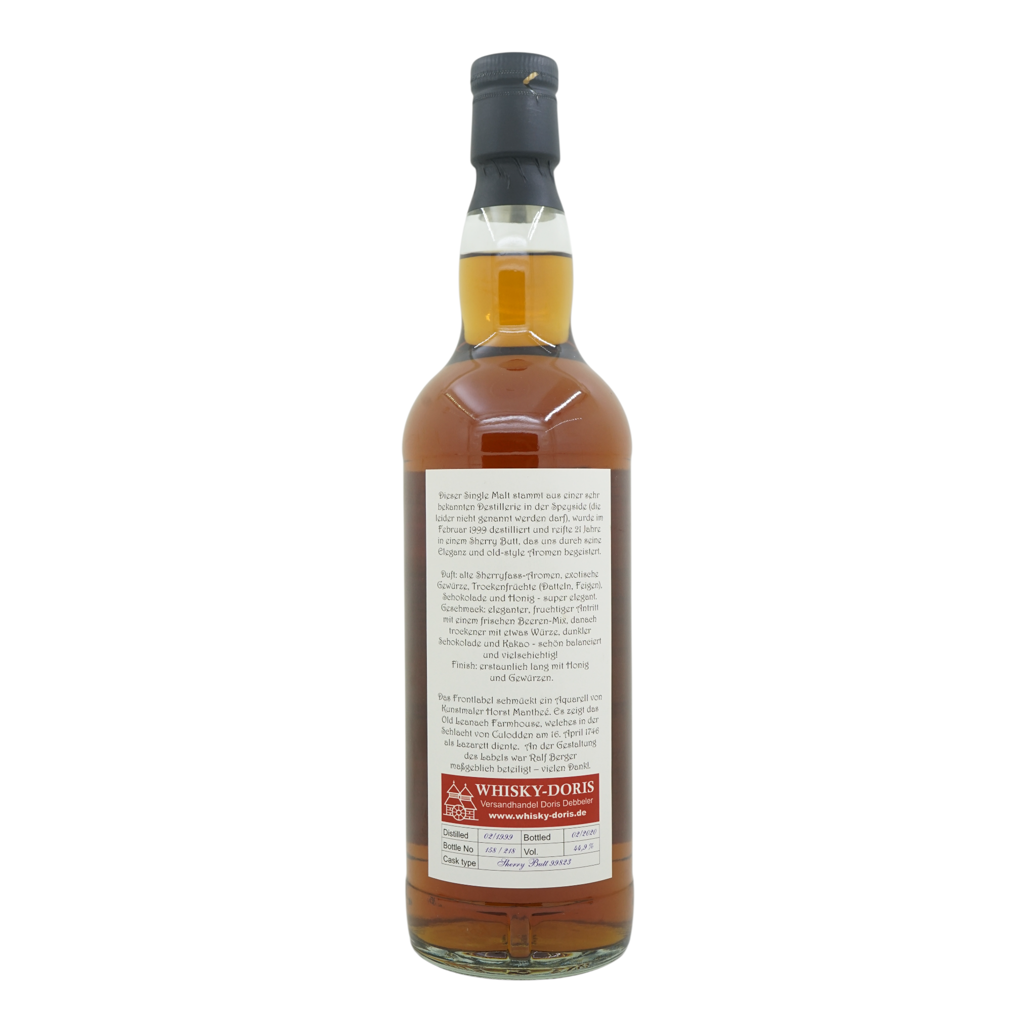 Secret Speyside 1999/2020 21 Year Old Whisky-Doris #99823