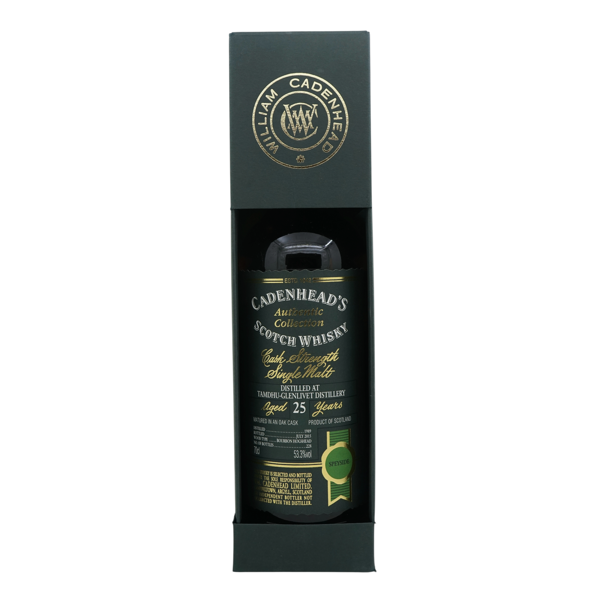 Tamdhu 1989/2015 25 Year Old Authentic Collection Cadenhead's 53.3%