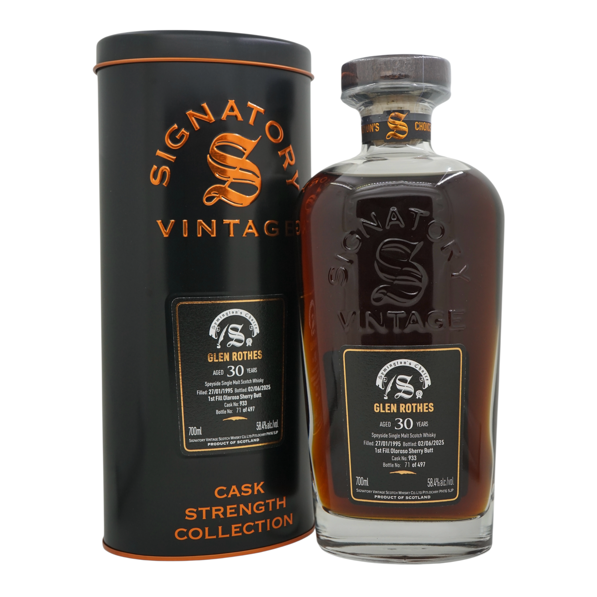 Glenrothes 1995/2025 30 Year Old Symington’s Choice Signatory Vintage #933